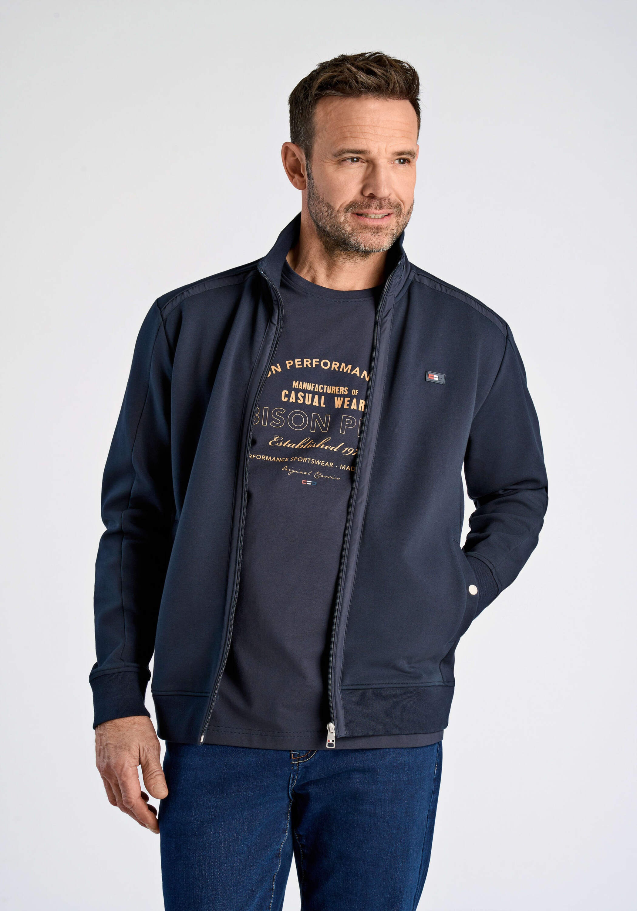 BISON Sweatshirt »BISON Cardigan«