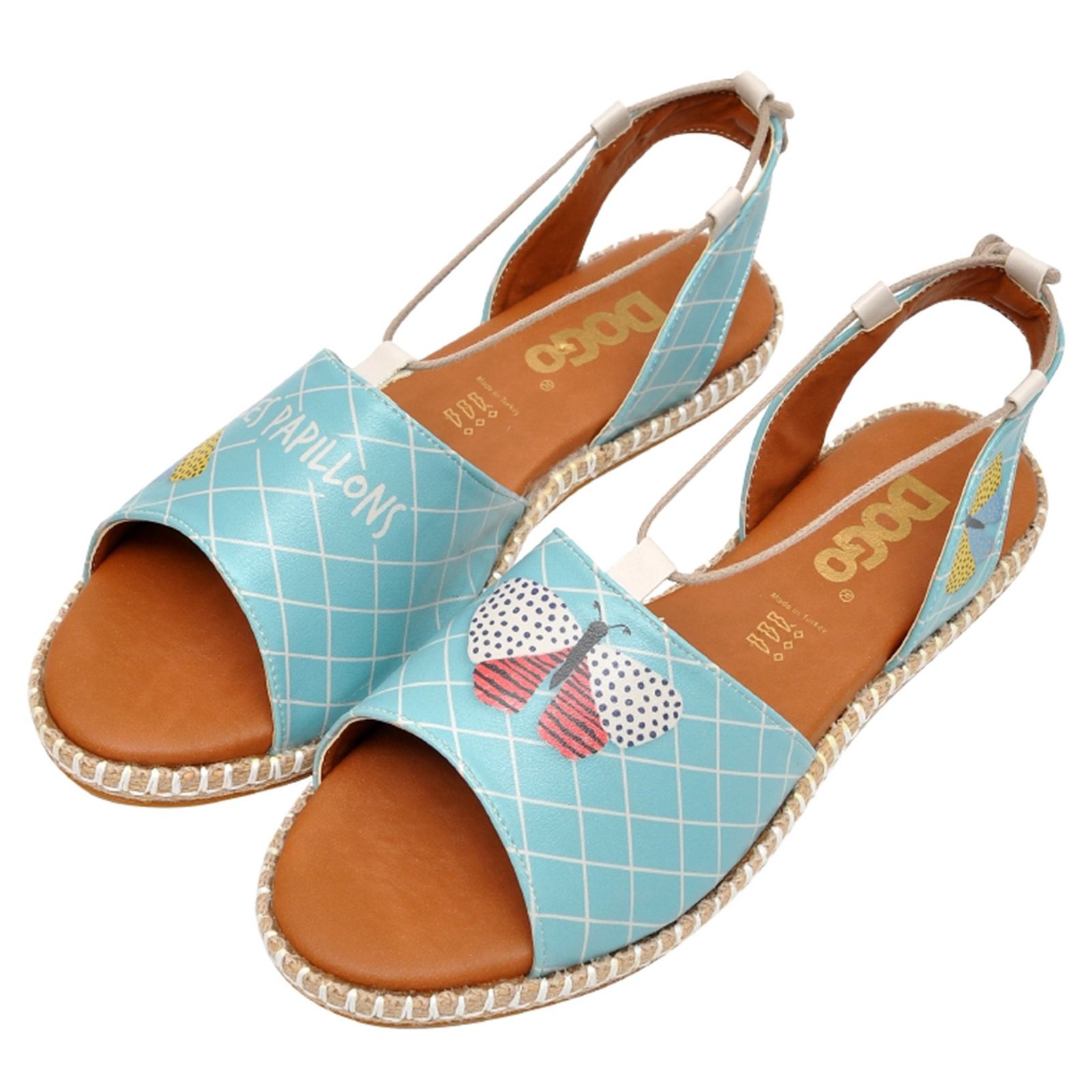 DOGO Sandale "Damen Hazel Les Papillons Vegan Damen Sandalen/ Sandaletten / günstig online kaufen