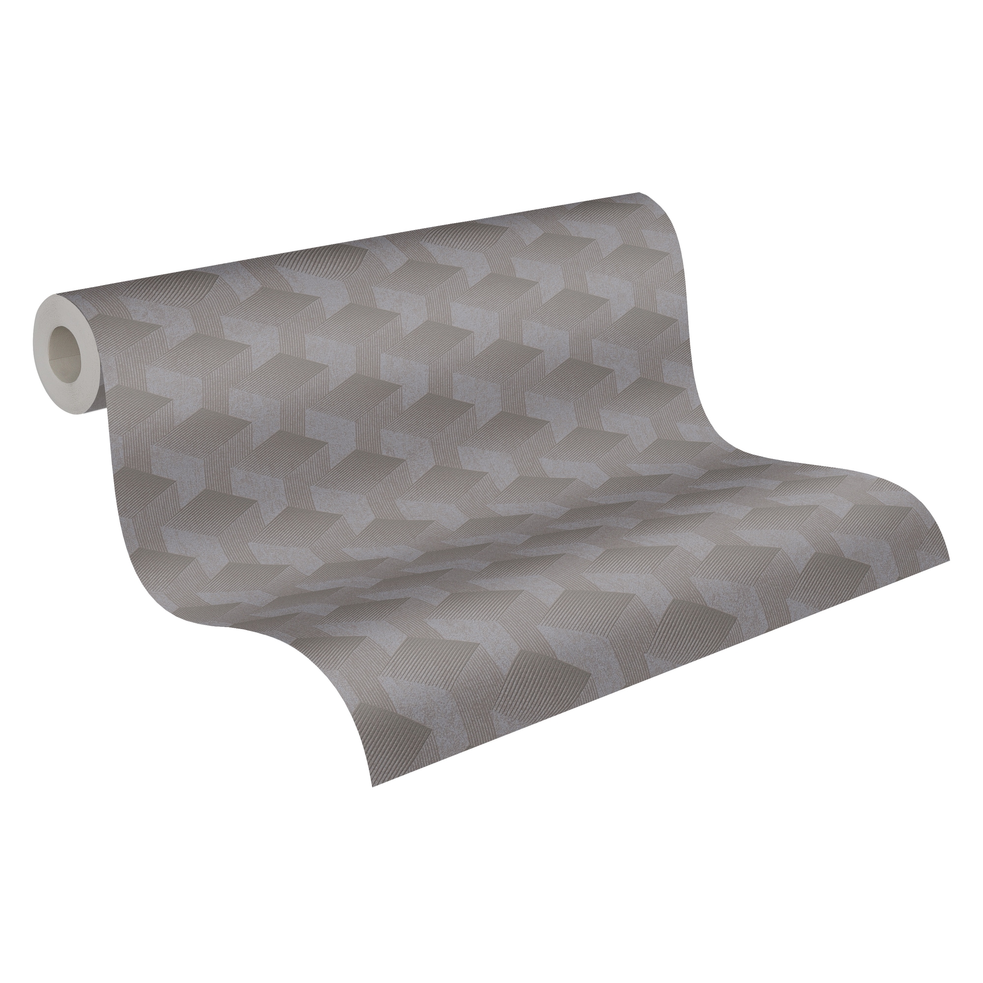 A.S. Création Vliestapete "Schlichte 3D-Tapete" Gemustert Matt Neutral Leicht Strukturiert Grafiktapete 3D-Effekt Tapeten Wohnzimmer Schlafzimmer
