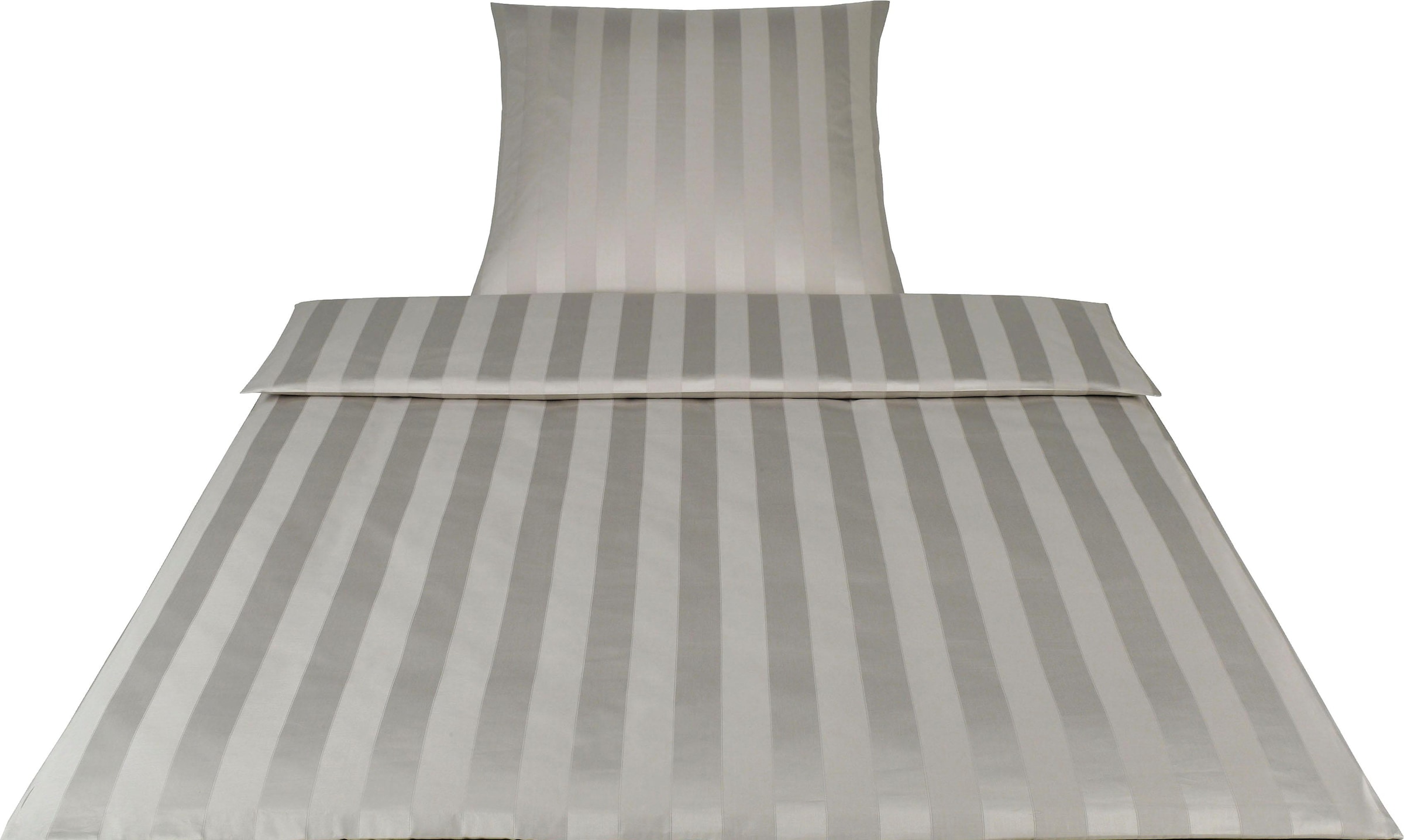 Elegante Bettwäsche "Noblesse" 2 Stk. im modernen Streifendesign günstig online kaufen