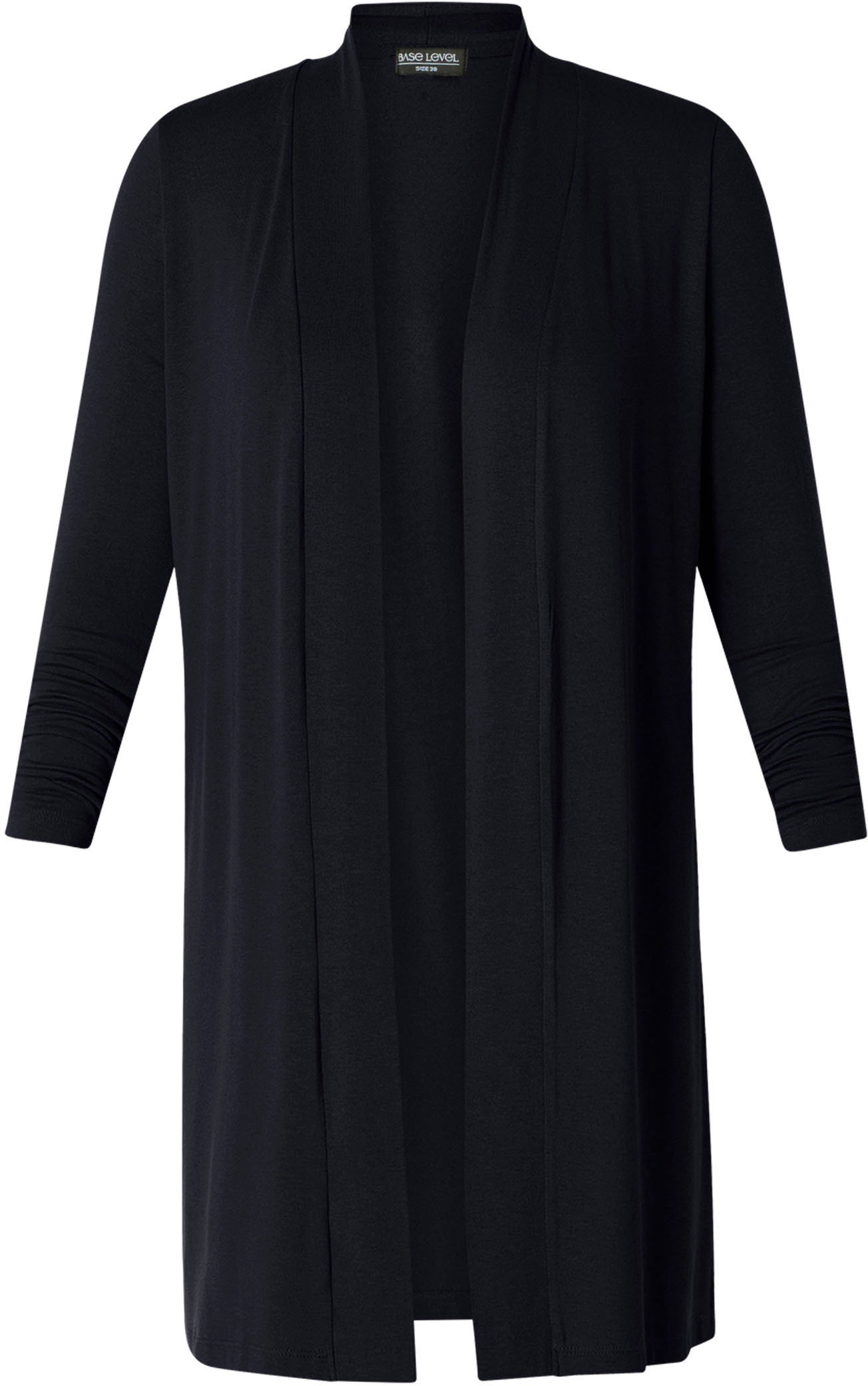 Thumbnail - Base Level Curvy Longstrickjacke "Ayla Long", Figurumspielende, weiche Strickqualität