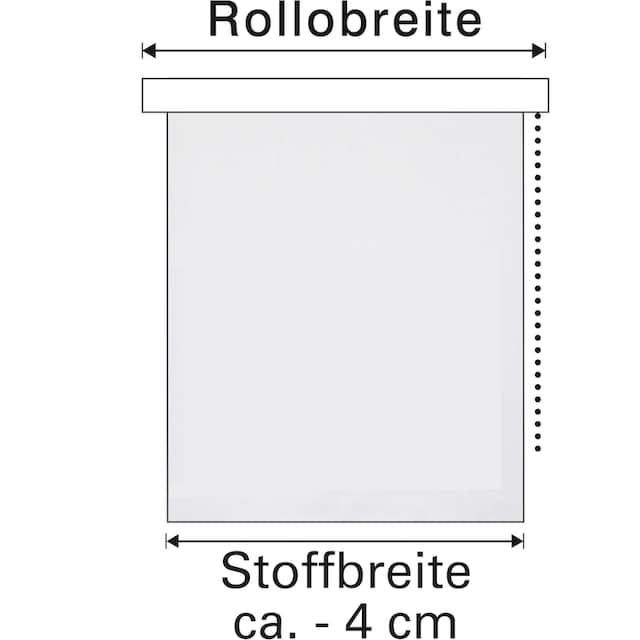 auf Abschlussprofil »Uni-Rollo Seitenzugrollo GARDINIA | in weiß verdunkelnd, Abdunklung«, BAUR Rechnung