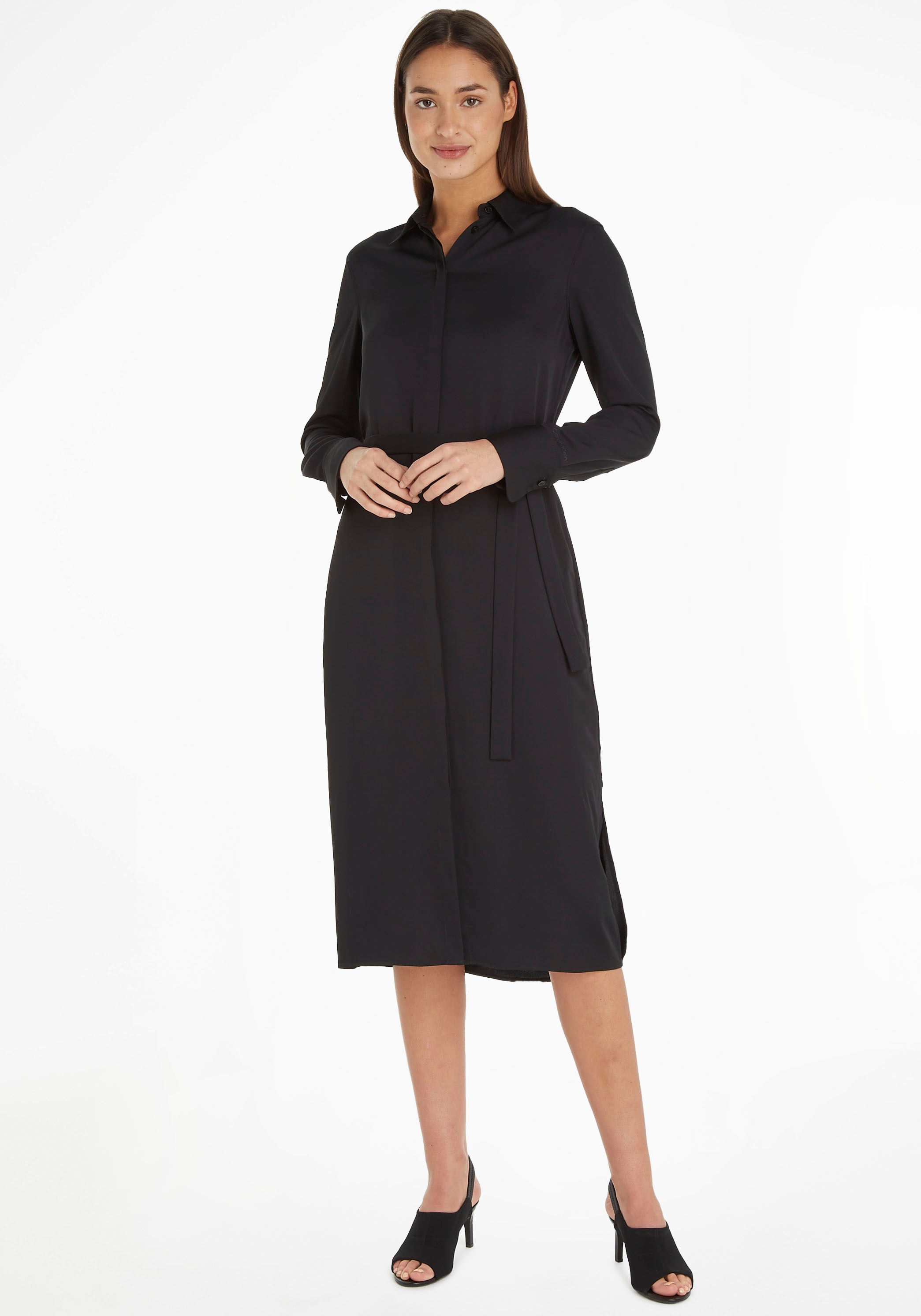 Calvin Klein Midikleid, (Set, 2 tlg., mit Bindeband), in Midi-Länge kaufen