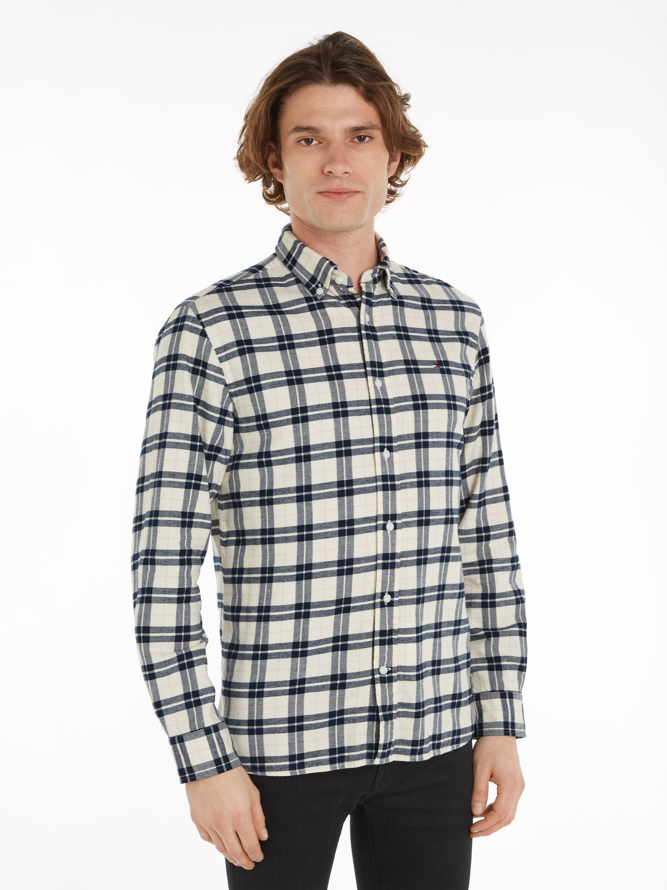 Tommy Hilfiger Langarmhemd »BRUSHED EASY CHECK RF SHIRT«, mehrfarbig kariert