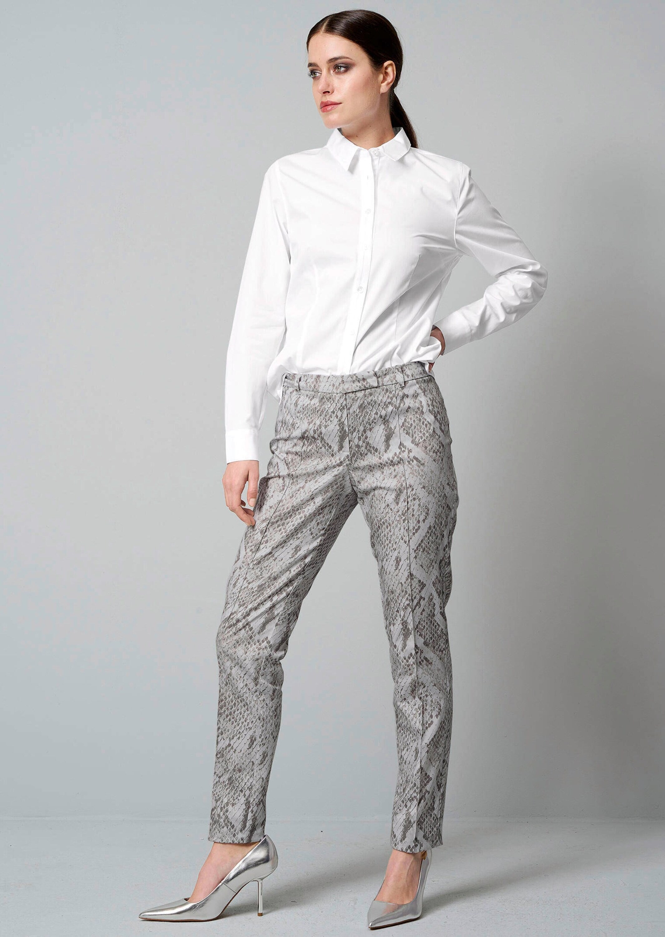 Alba Moda Stoffhose »Hose Hose mit Schlangenprint«