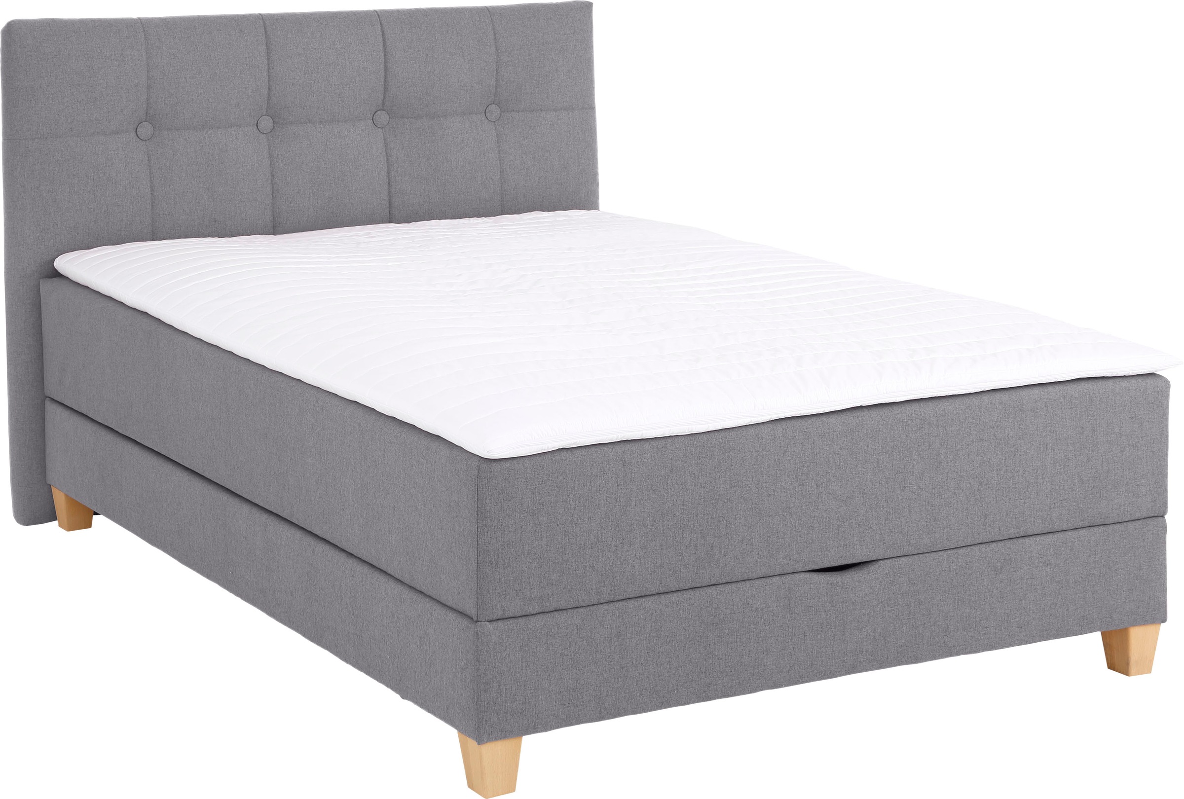 Home affaire Boxbett »Lonrai«, in H2,H3 & H4 und XXL - Überlänge 220cm wählbar, inkl. Topper