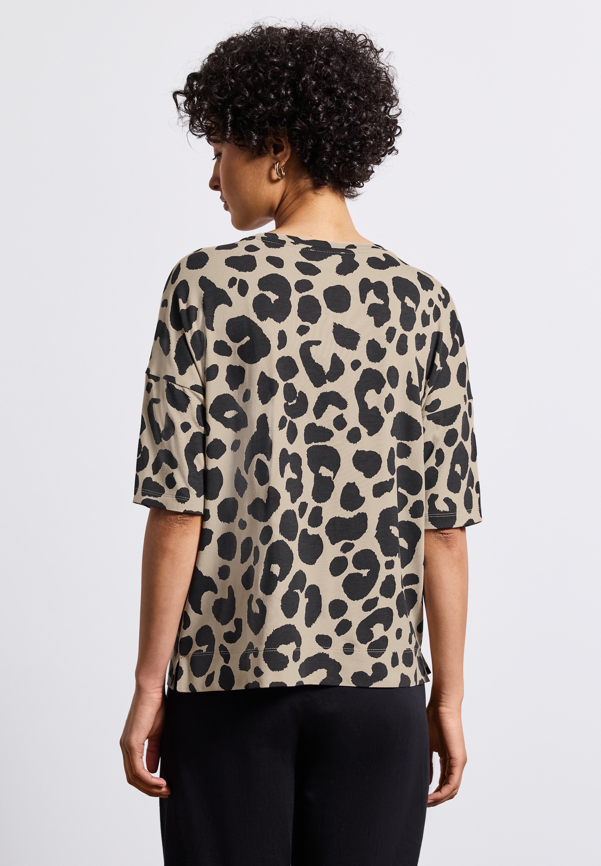 STREET ONE T-Shirt »NEW CRISTA«, im Leo-Look
