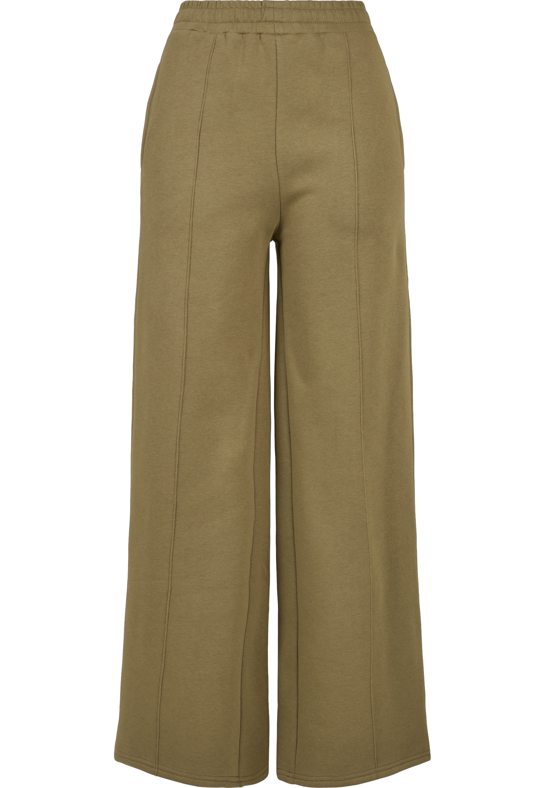 URBAN CLASSICS Stoffhose "Urban Classics Damen Ladies Straight Pin Tuck Swe günstig online kaufen