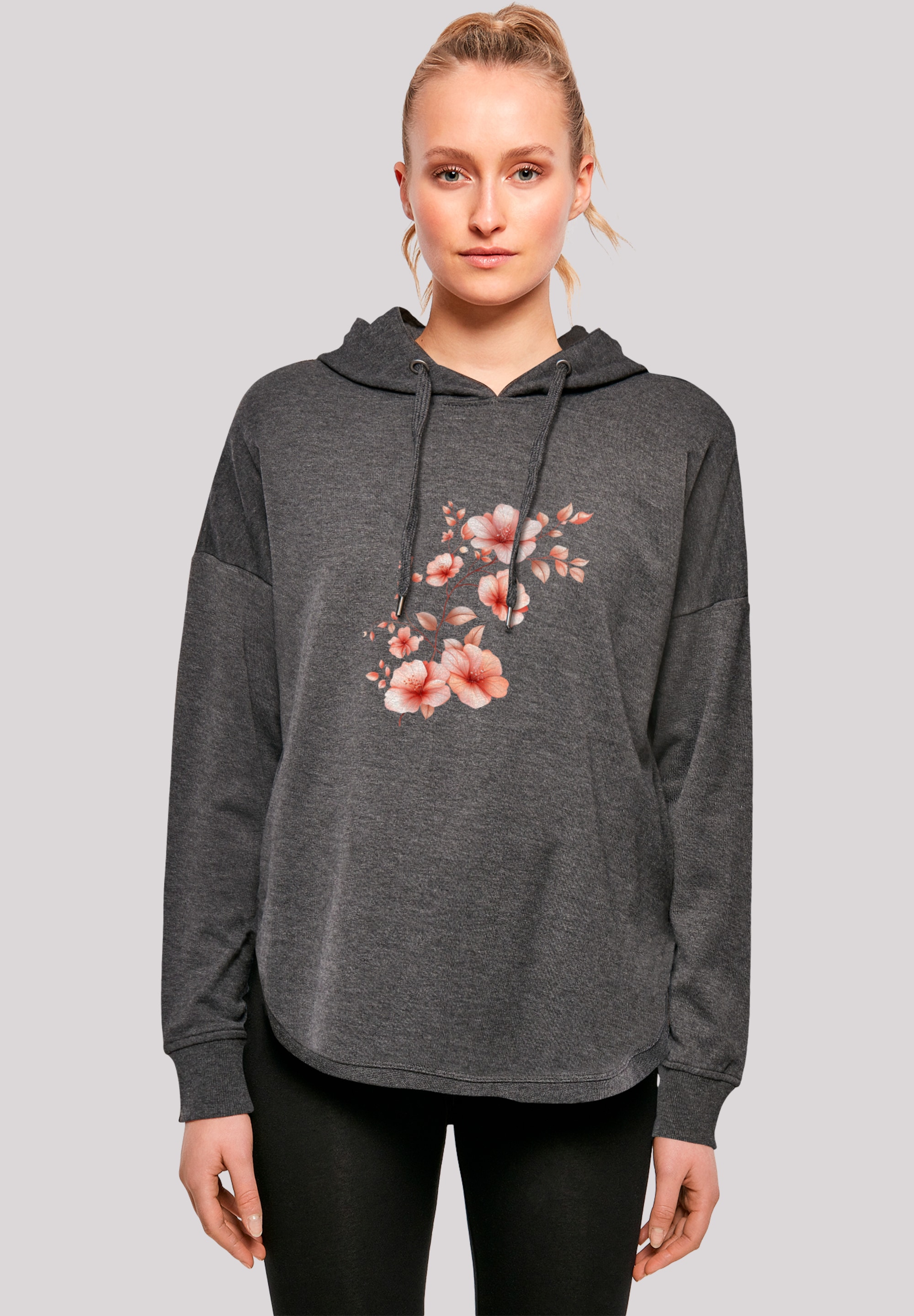 F4NT4STIC Kapuzenpullover "Rosa Blumenzweig 3D", Premium Qualität günstig online kaufen