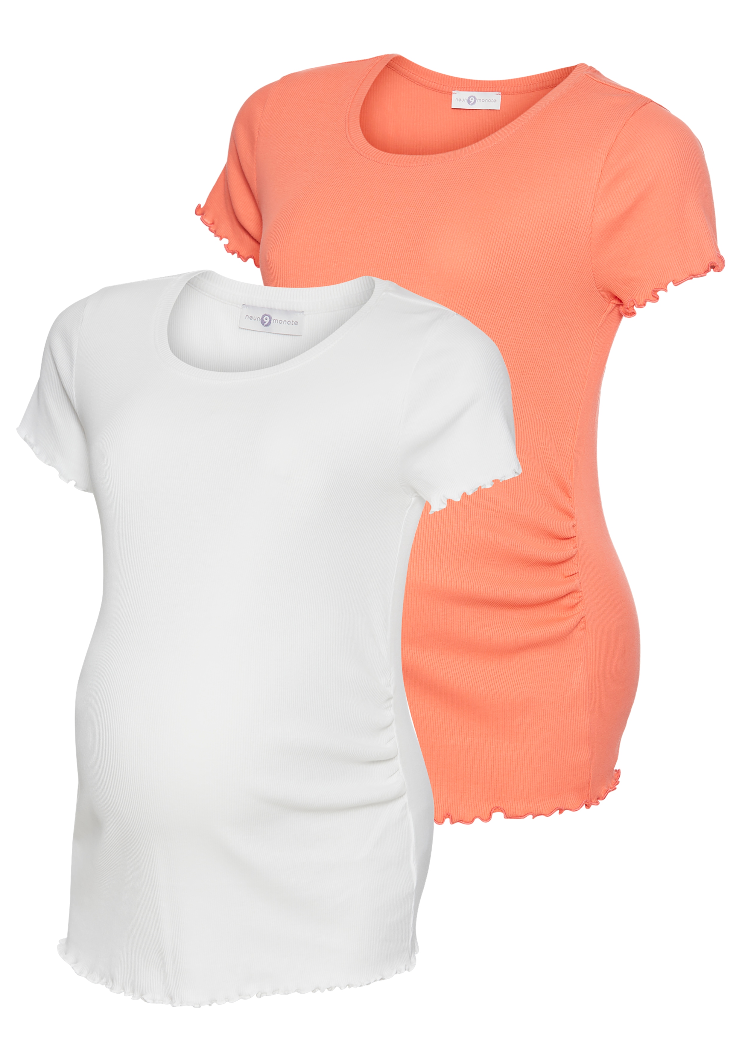 Neun Monate Umstandsshirt "2er Pack Schwangerschafts-Shirts" Packung, 2, T-Shirts für Schwangerschaft und danach