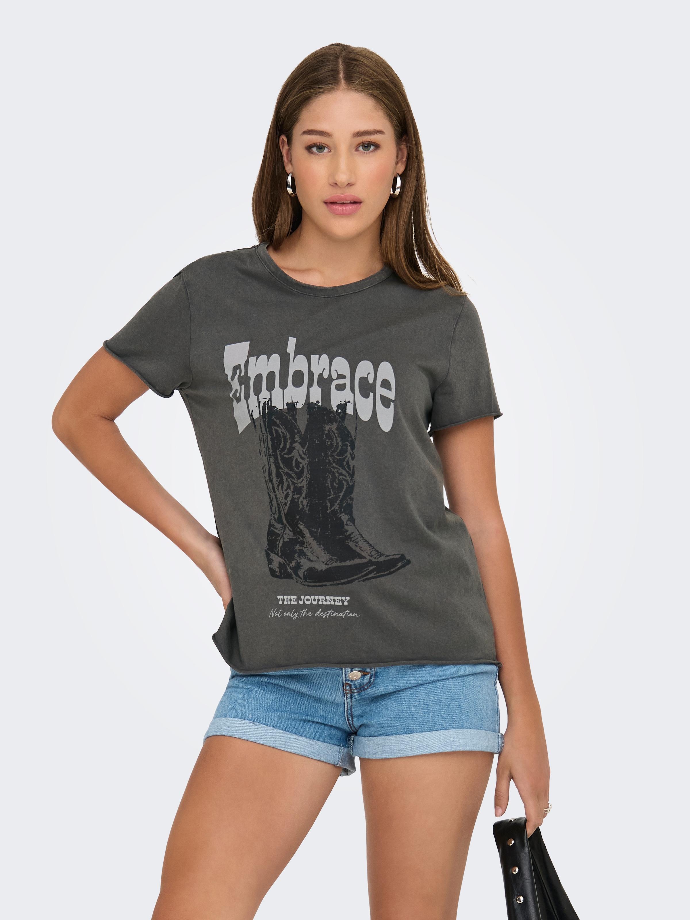 ONLY Rundhalsshirt "ONLLUCY REG S/S TOP JRS NOOS" Baumwolle, regular fit, u günstig online kaufen