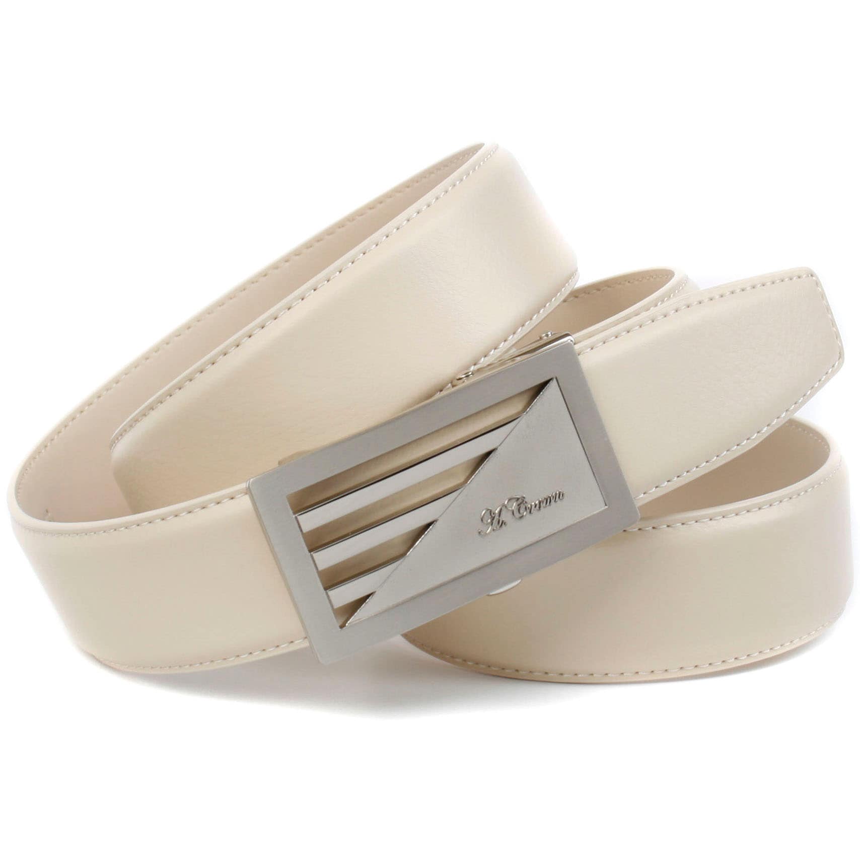 Anthoni Crown Ledergürtel, Automatik Ledergürtel, kaufen online Schließe Streifen-Design | im BAUR