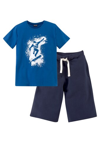 KIDSWORLD T-Shirt & Sweatbermudas, (Set, 2 tlg.), SCATER IN ACTION kaufen