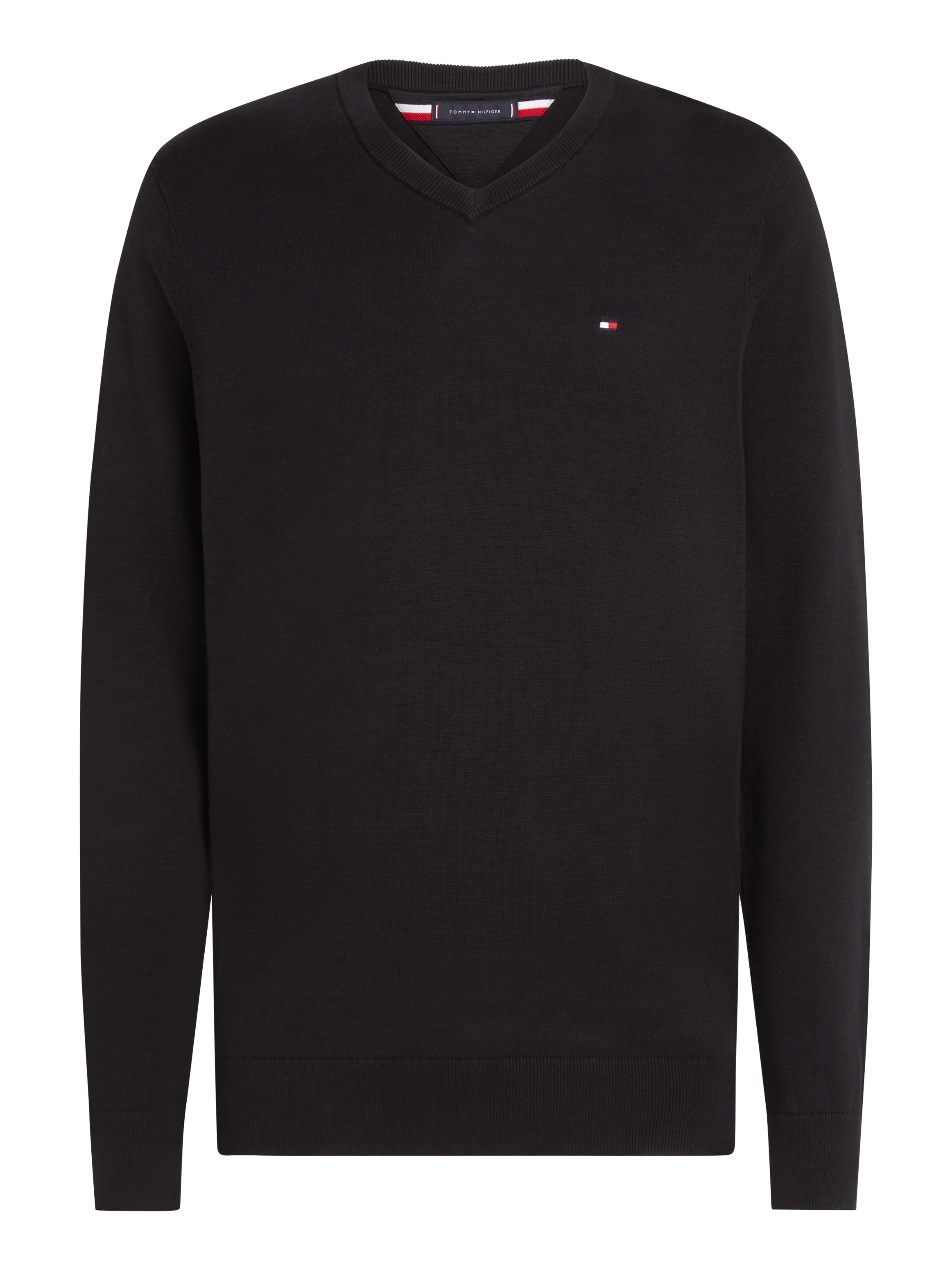 Tommy Hilfiger Strickpullover »ESSENTIAL COTTON V NECK«