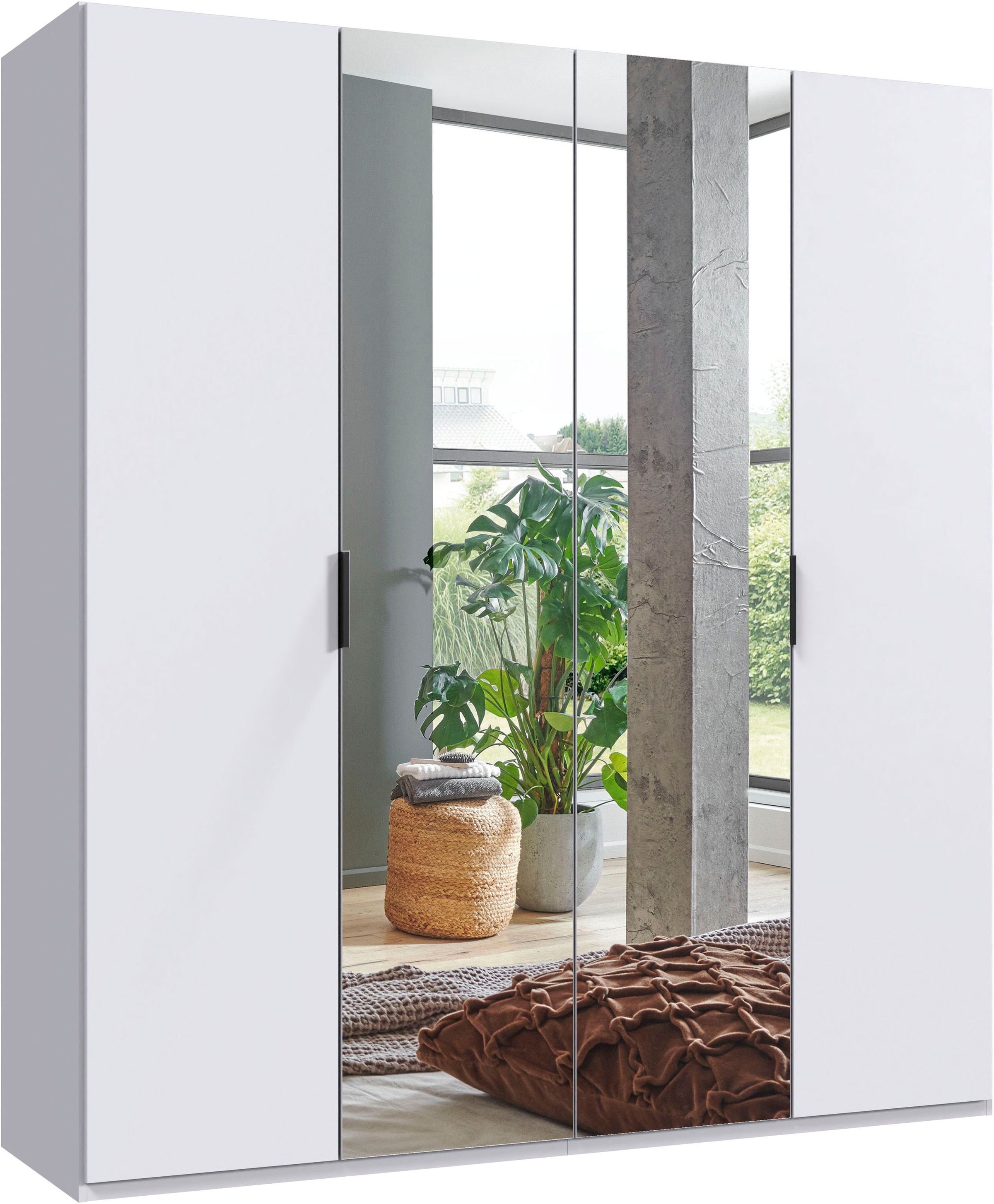 Wimex Kleiderschrank "Oxford by fresh to go, in 3 Breiten, Made in Germany" wahlweise mit oder ohne Spiegel, mit hochwertigen Falttüren für den perfekten Überblick