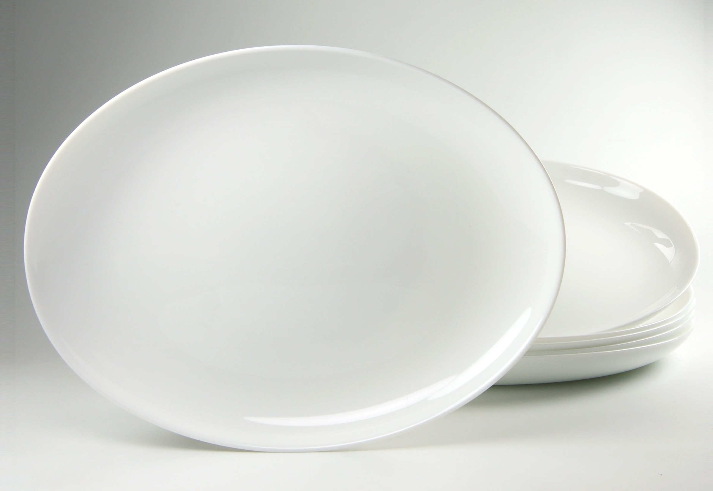 Luminarc Barbecueteller "Essteller" Teller Set für 6 Personen, weiß, Glas, ovale Form