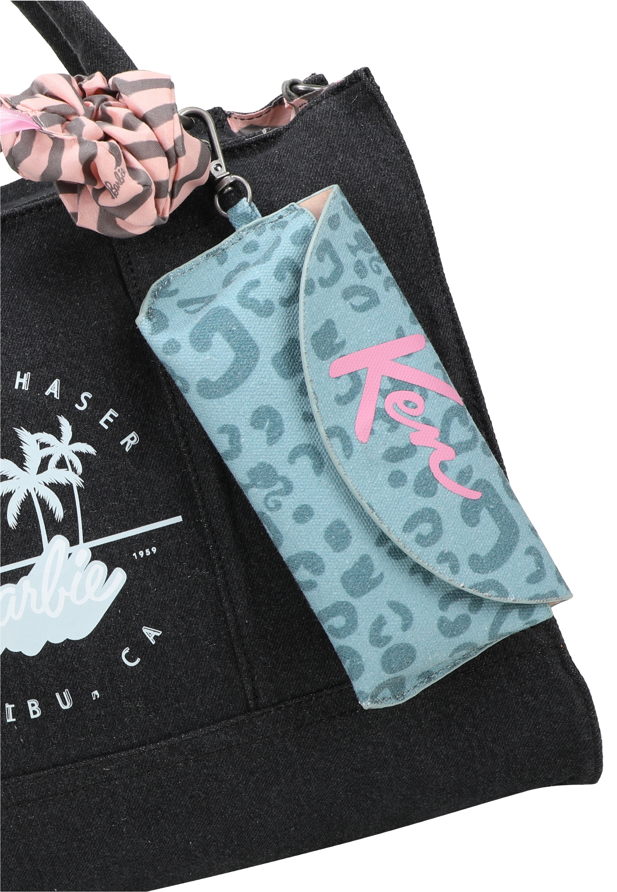 Fritzi aus Preußen Henkeltasche »Tote Bag Malibu Denim Limited Barbie«, mit abnehmbarem Haarband