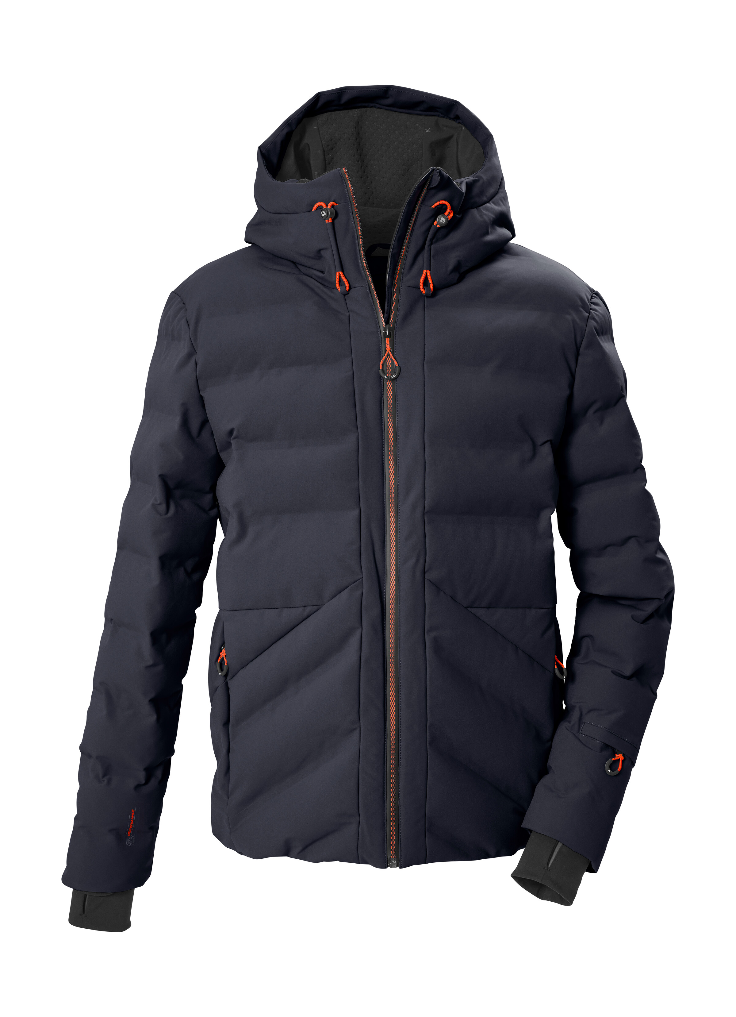 Killtec Skijacke "KSW 71 MN SKI JCKT" Wasserabweisende Steppjacke mit regulierbarer Kapuze