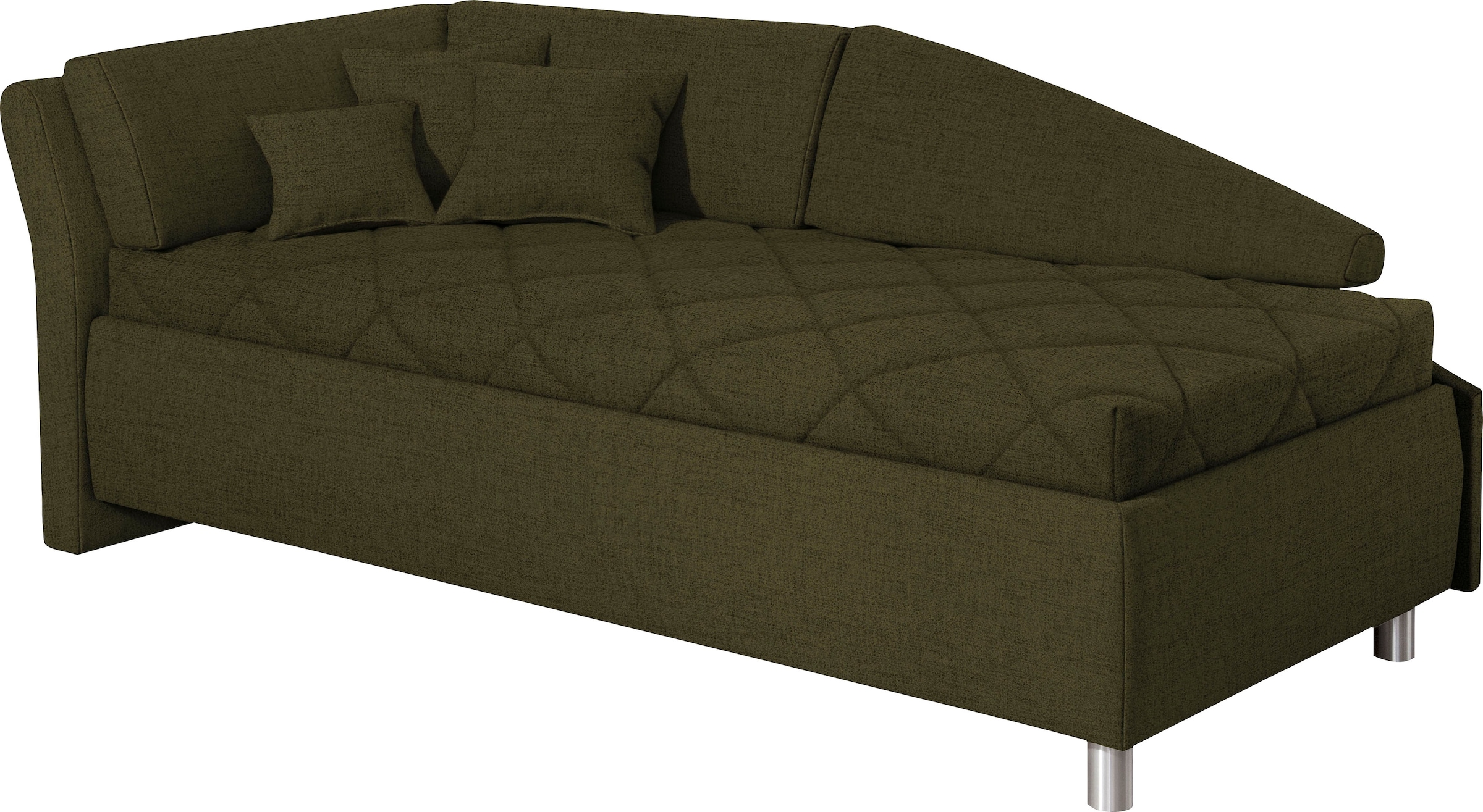 Schlafsofa »Lindsay«, Bettkasten, Zierkissen-Set aus: 2 Stk. 40x40cm, 1 Stk. 30x30cm