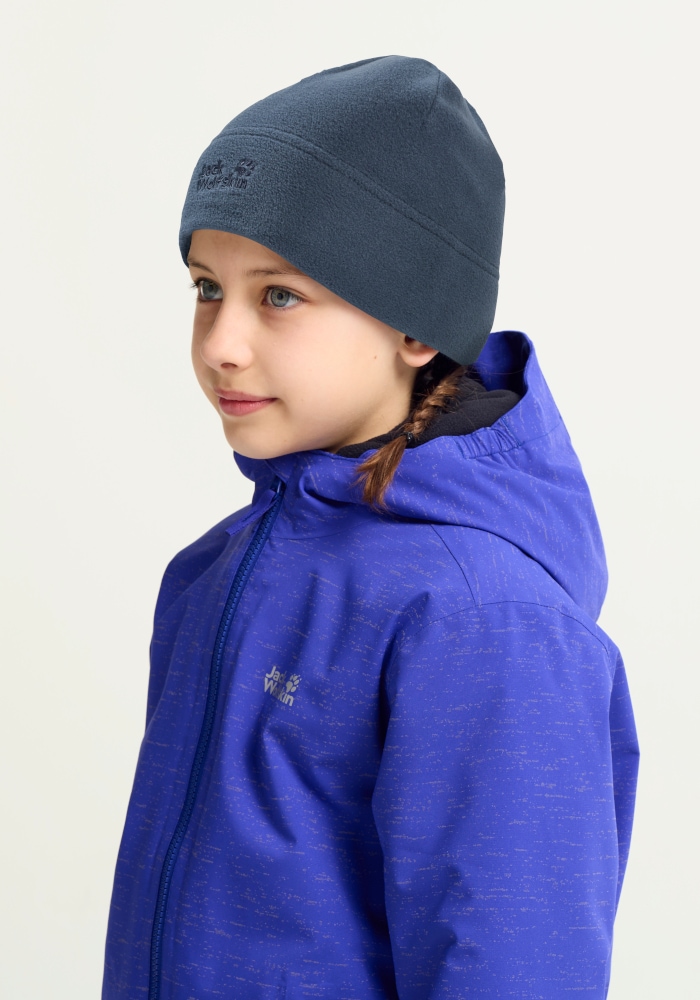 Jack Wolfskin Beanie »REAL STUFF BEANIE K« Kinder-Fleecebeanie, warm, schnelltrocknend