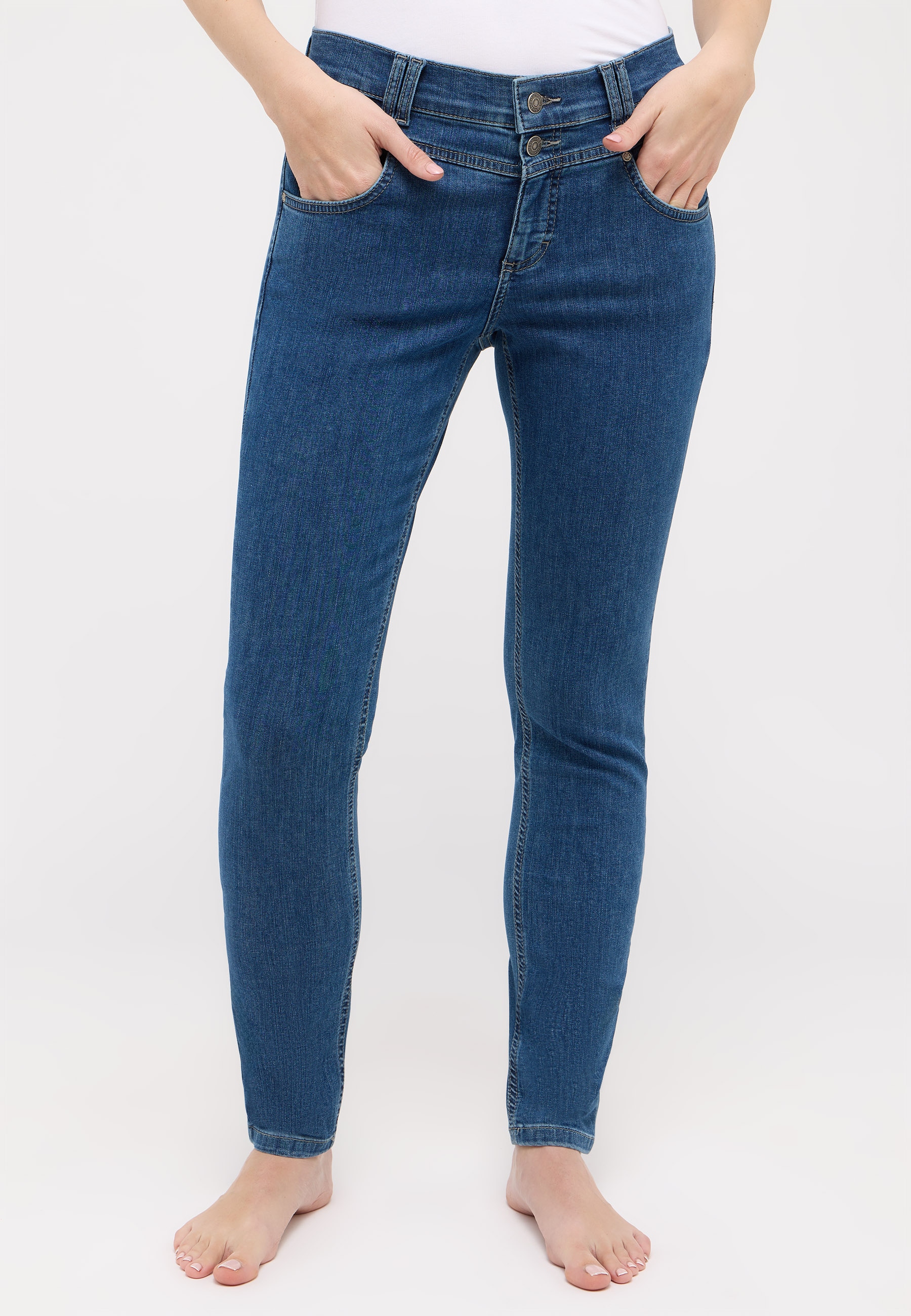 ANGELS Slim-fit-Jeans "SKINNY BUTTON"