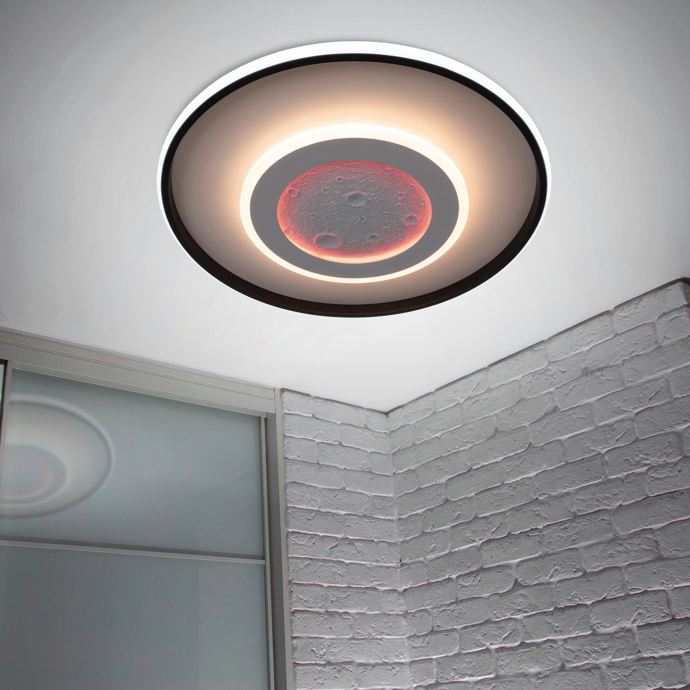 näve LED Deckenleuchte »Livana« LED-Modul 1 Stk. warmweiß - kaltweiß Dimmbar per IR-Fernbedienung, CCT, Memory, Nachlicht, Ø: 70 cm