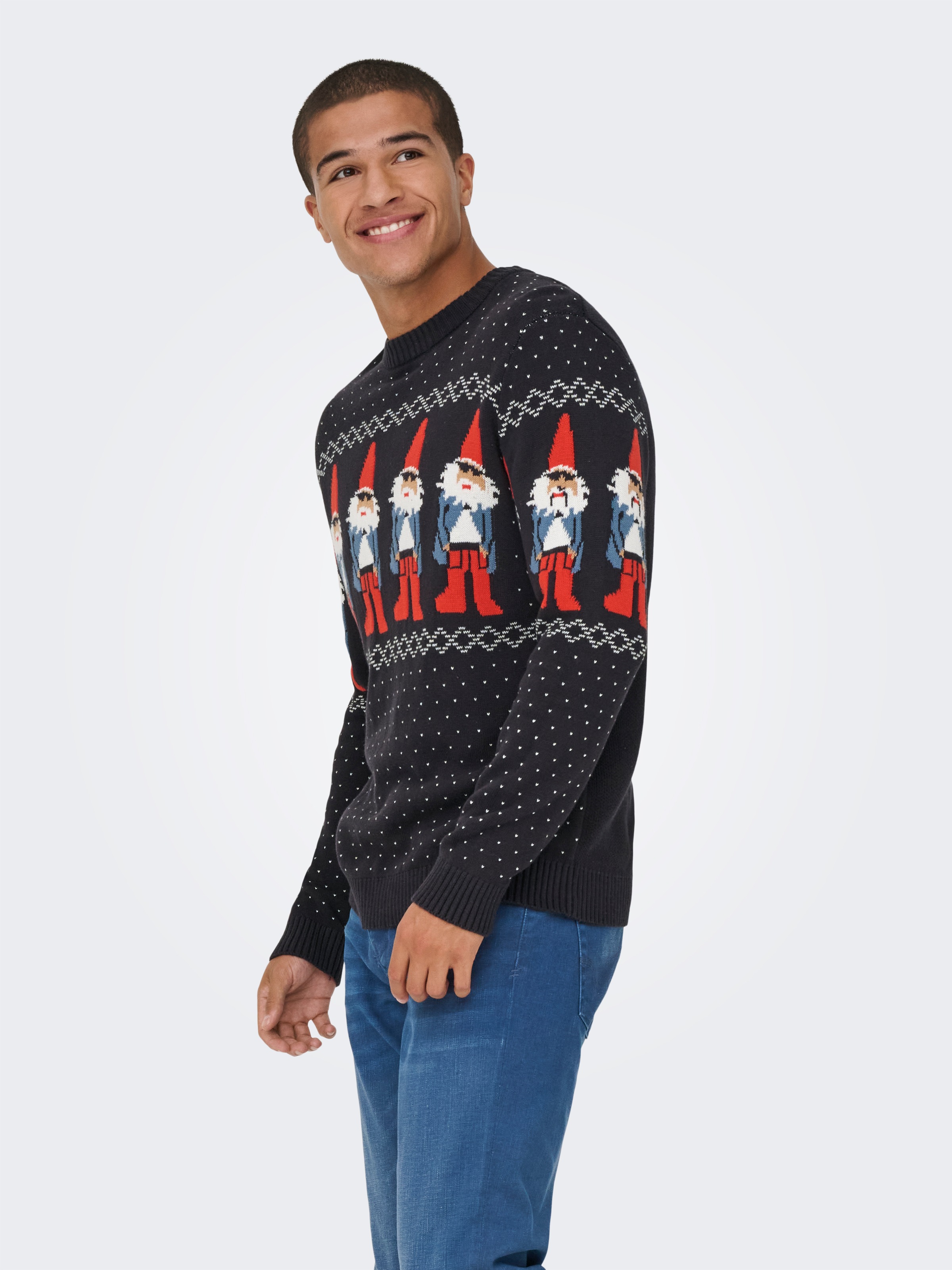 ONLY & SONS Rundhalspullover "ONSX-MAX REG CREW KNIT" günstig online kaufen