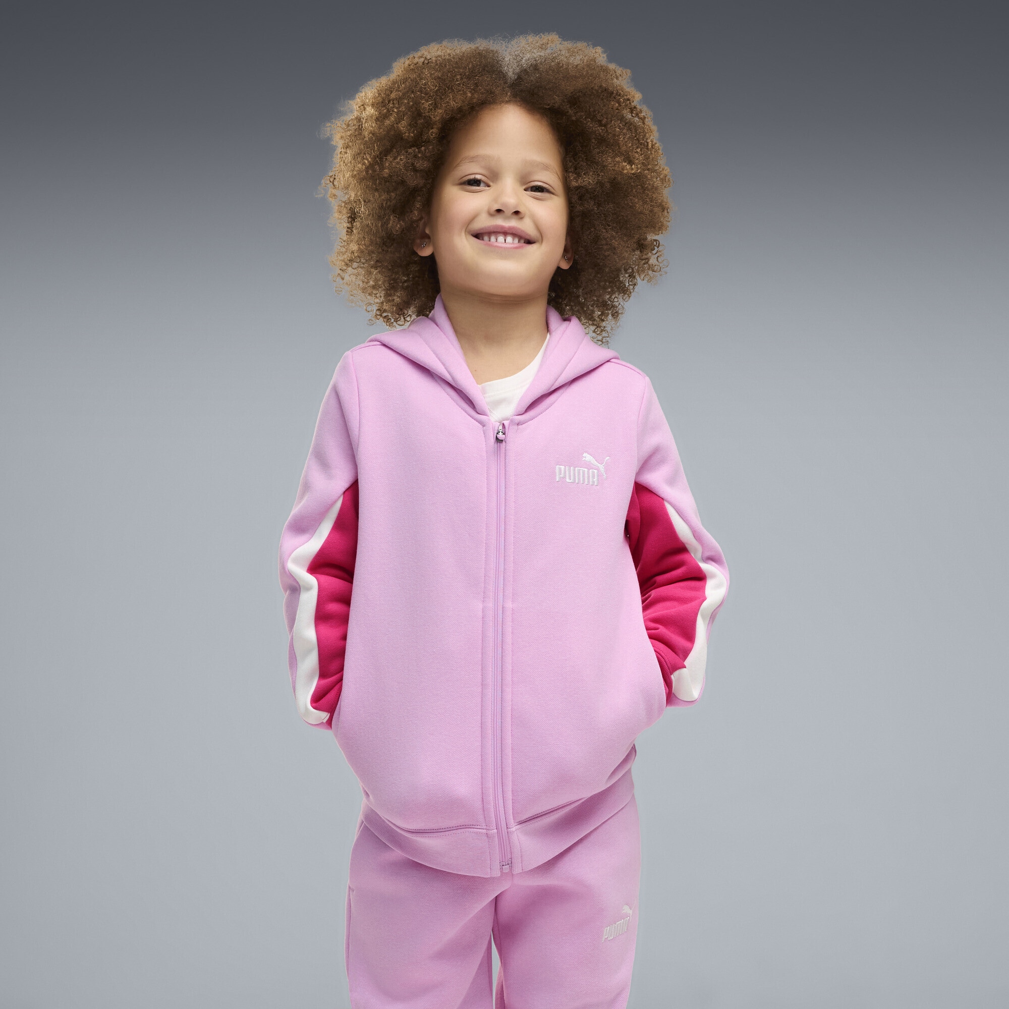 PUMA Jogginganzug »Essentials Colourblocked Trainingsanzug mit Kapuze Kinder«