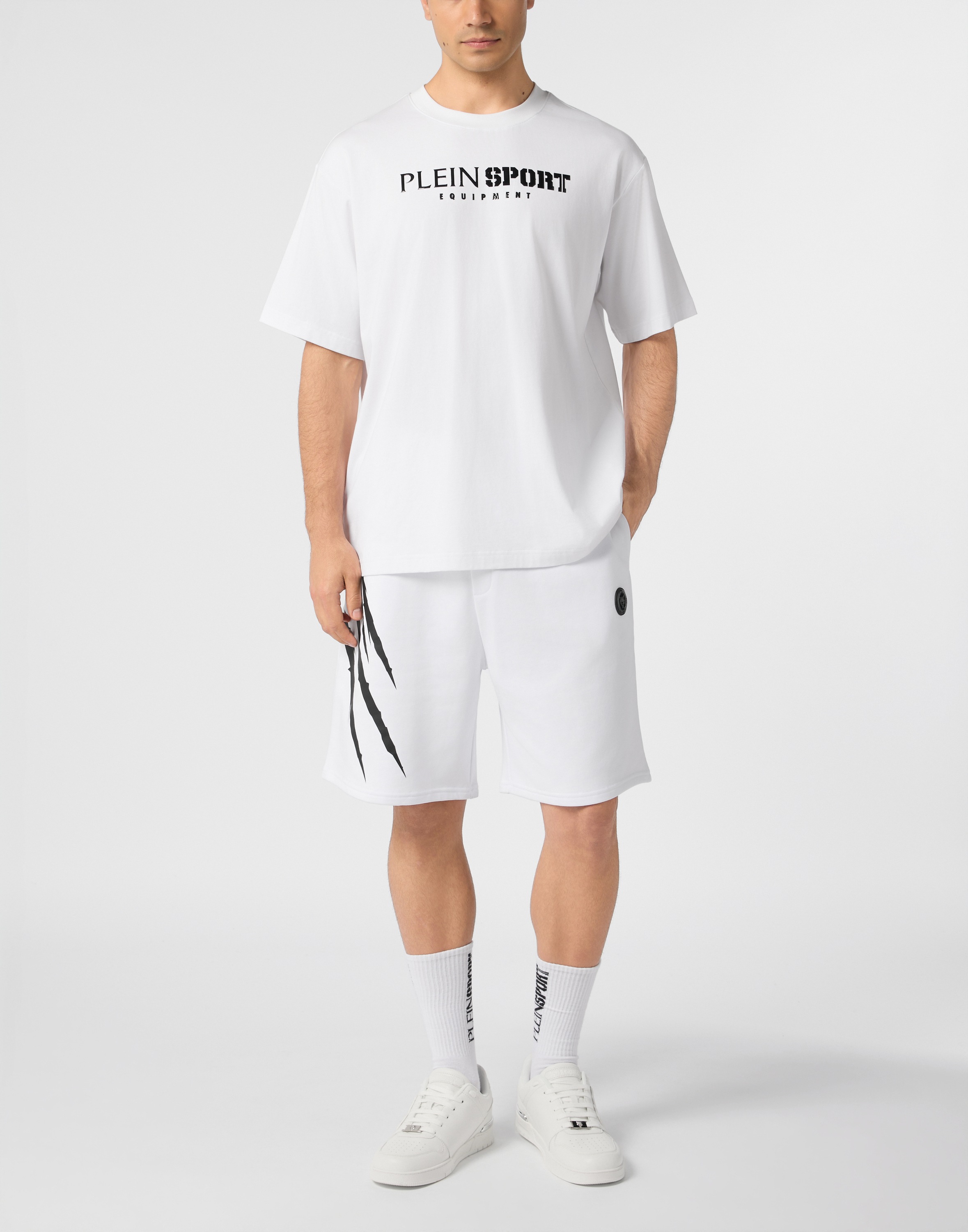 PLEIN SPORT T-Shirt »Round Neck T-Shirt Reflective Scratch«
