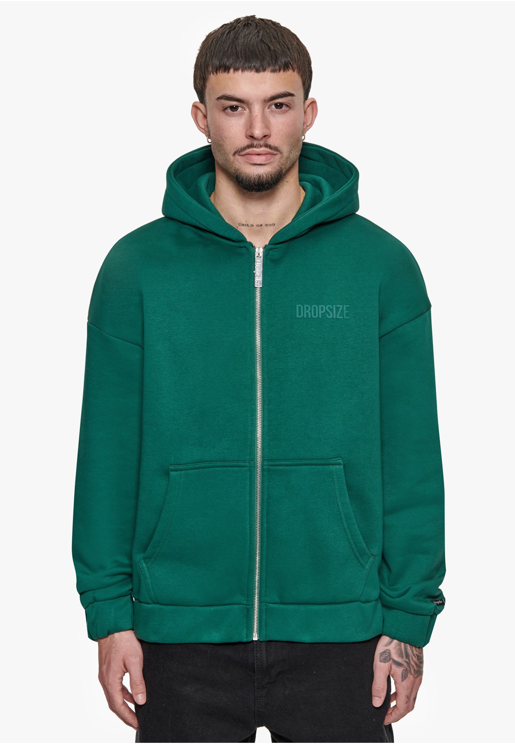 Dropsize Kapuzenfleecejacke »Dropsize Herren« 1 Stk. tlg. mit Kapuze