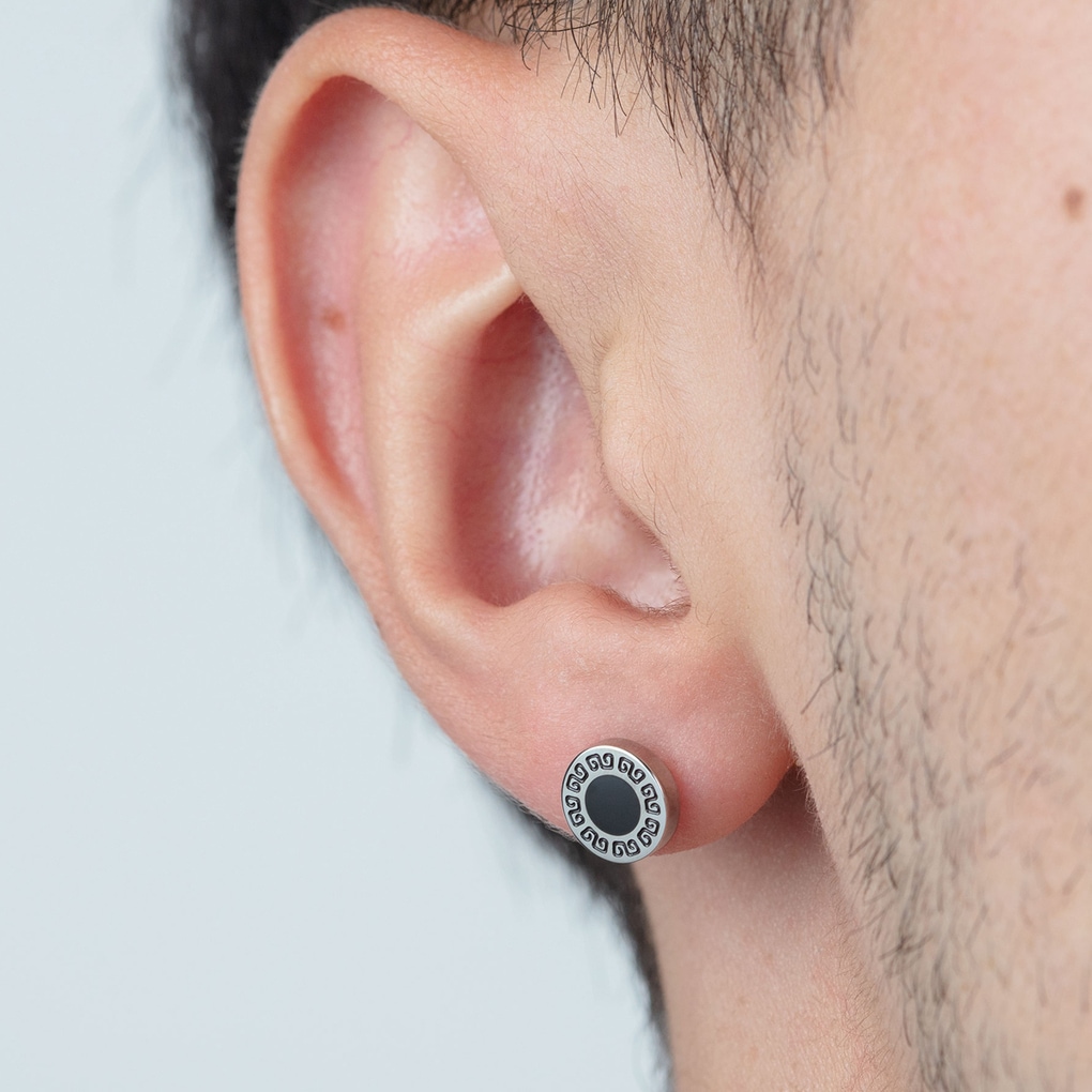 Lotus Paar Ohrstecker »Men's Earrings - Mäander«
