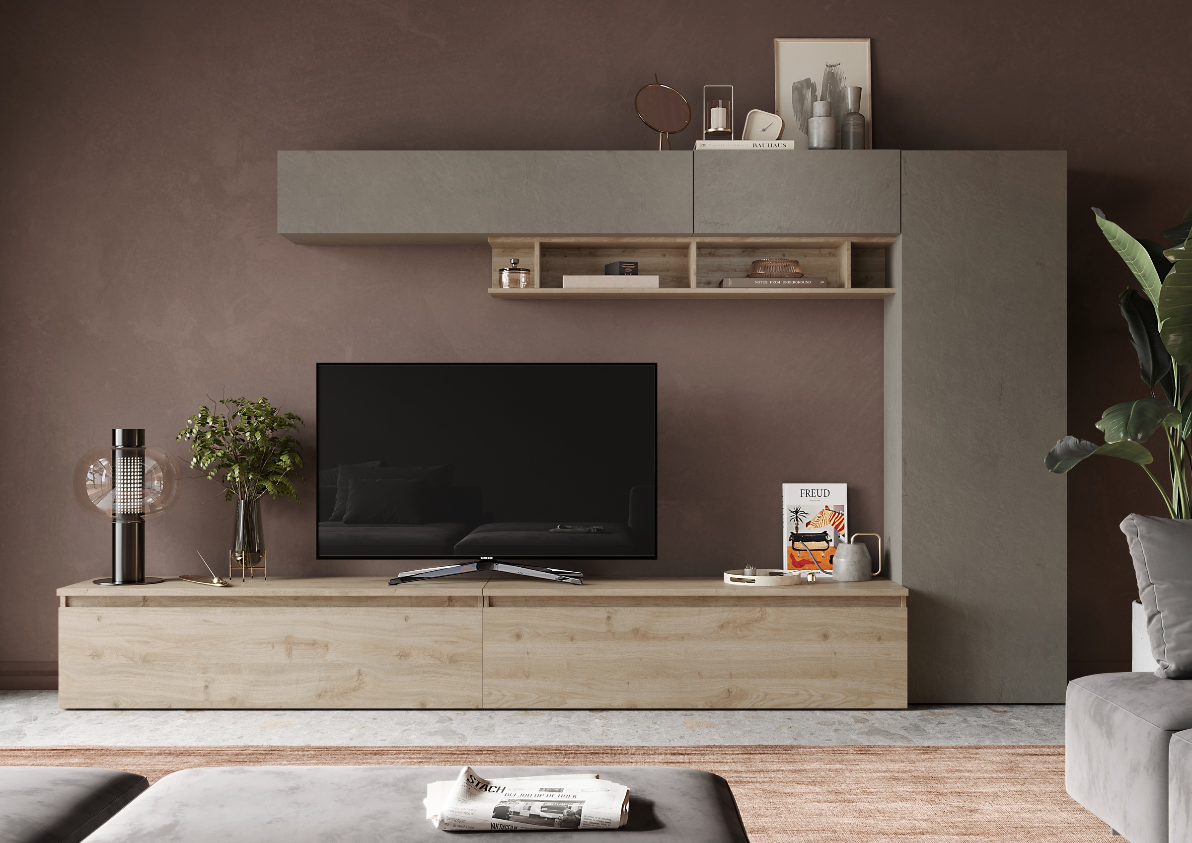 INOSIGN Wohnwand "Infinity, 6tlg. Breite 331 cm, Höhe variabel, Schrankwand günstig online kaufen