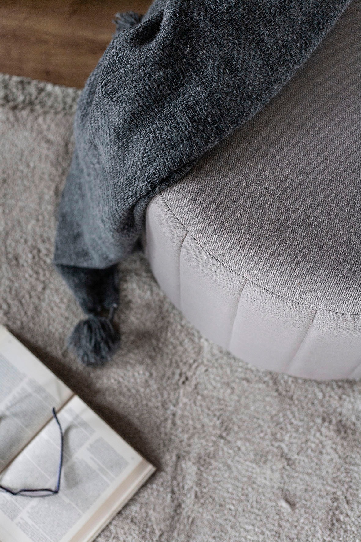 Fink Pouf »HELEN«, mit seitlichen Nähten