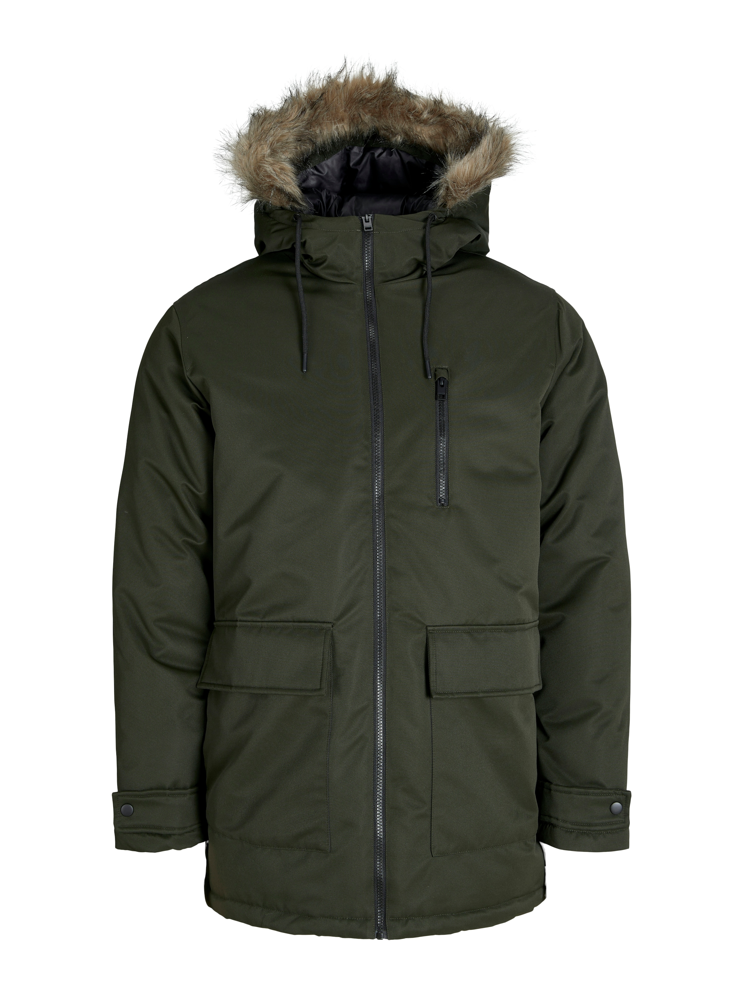 Jack & Jones Parka »JJCHARLIE DETACHABLE FAUX FUR PARKA« mit Kapuze
