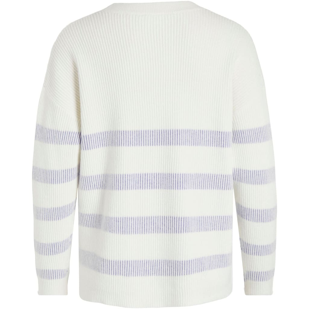 Vila Rundhalspullover »VIRIL STRIPE L/S KNIT TOP - NOOS«