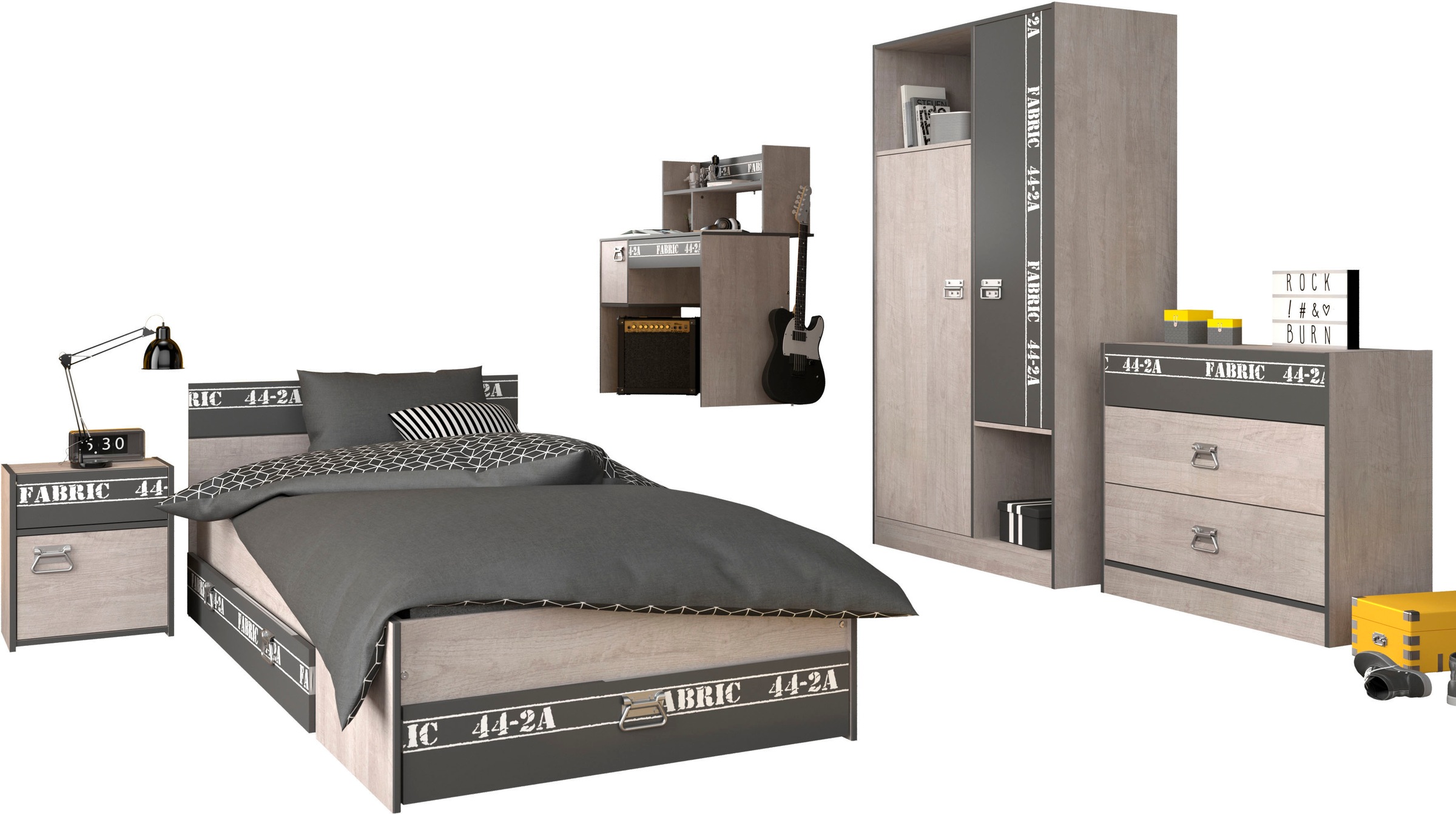 Parisot Jugendzimmer-Set "Fabric 11" 6-teilig, 6 Stk. tlg. günstig online kaufen