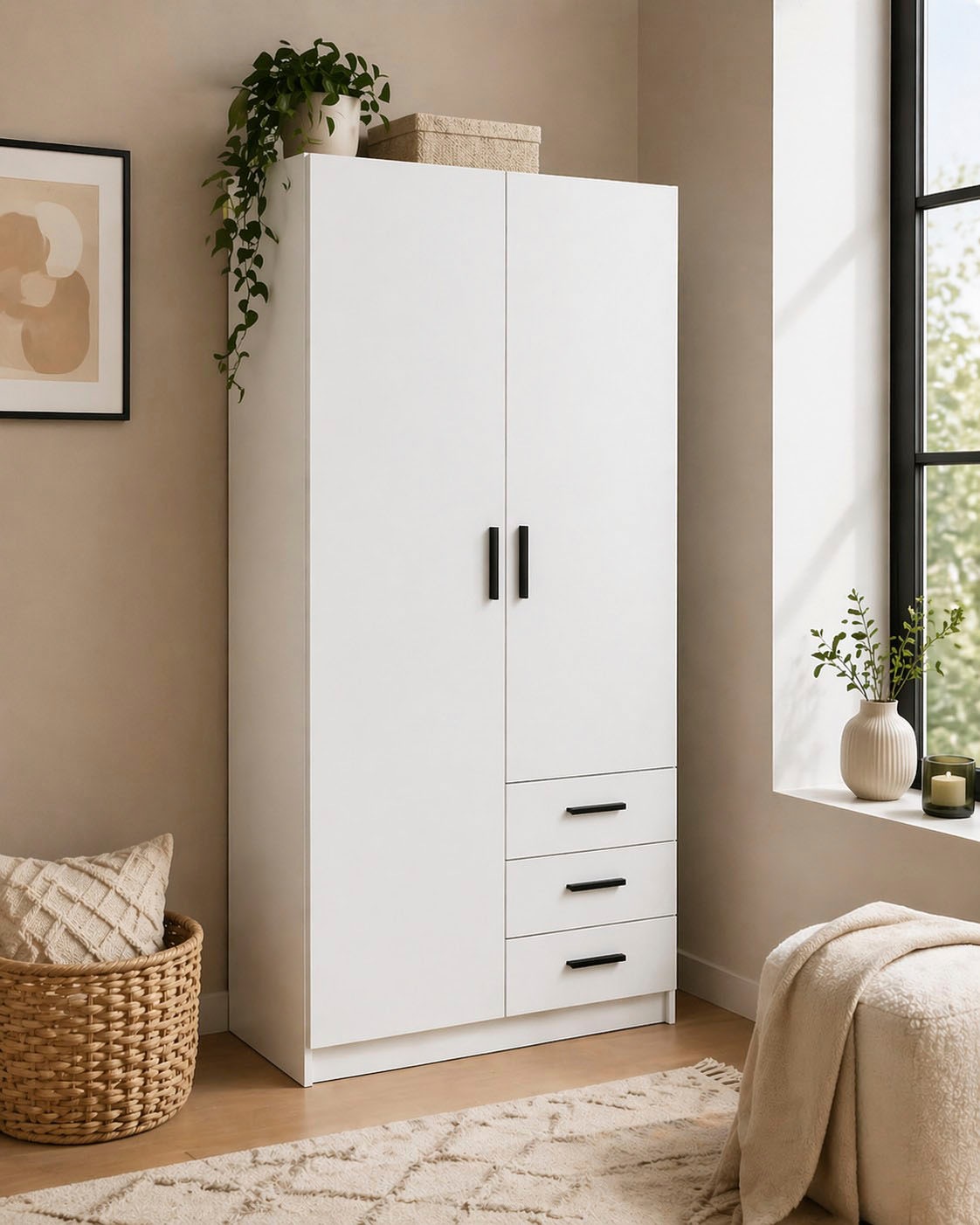 INOSIGN Kleiderschrank »Sprint Drehtürenschrank, Aufbewahrung Kasten Schrank Stauraum« Breite 98,5/147 oder 195,5 cm, je mit Einlegeböden und Kleiderstange