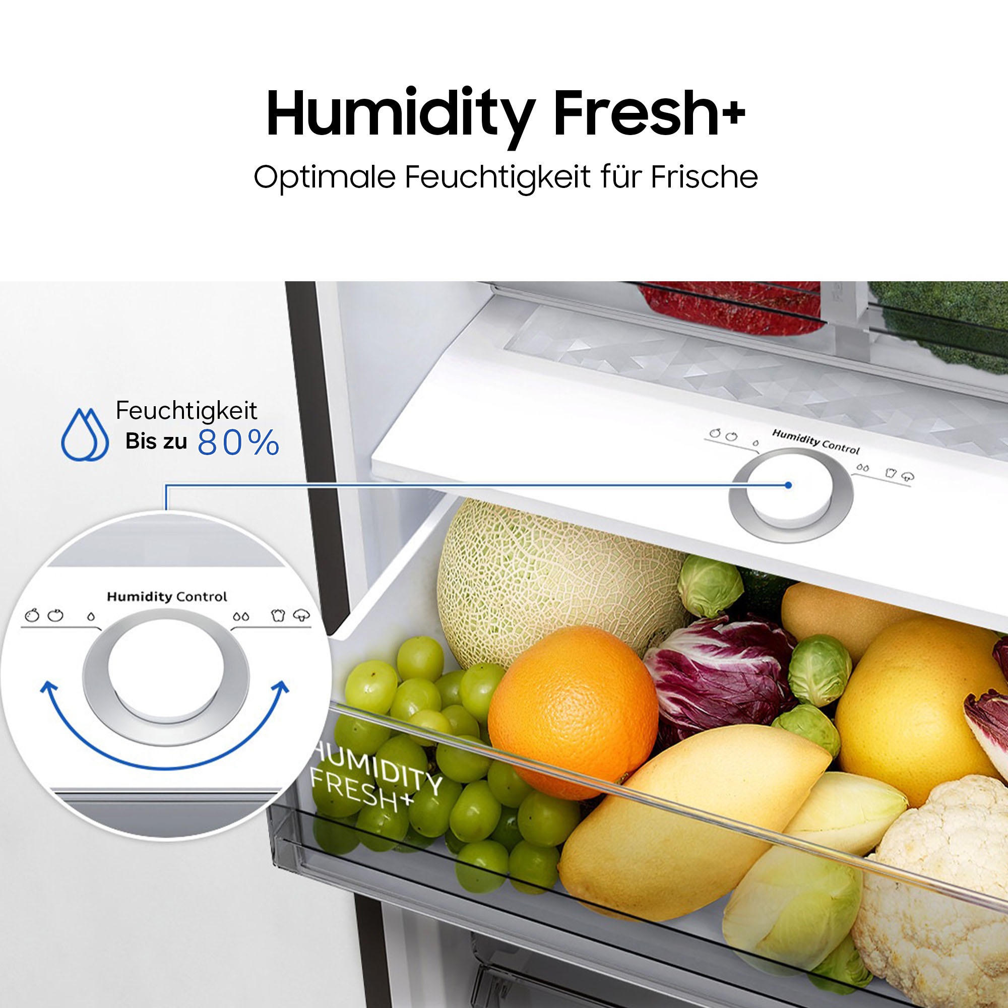Samsung Kühl-/Gefrierkombination 8000 Serie »RL38C776ASR« 203 cm hoch 59,5 cm breit