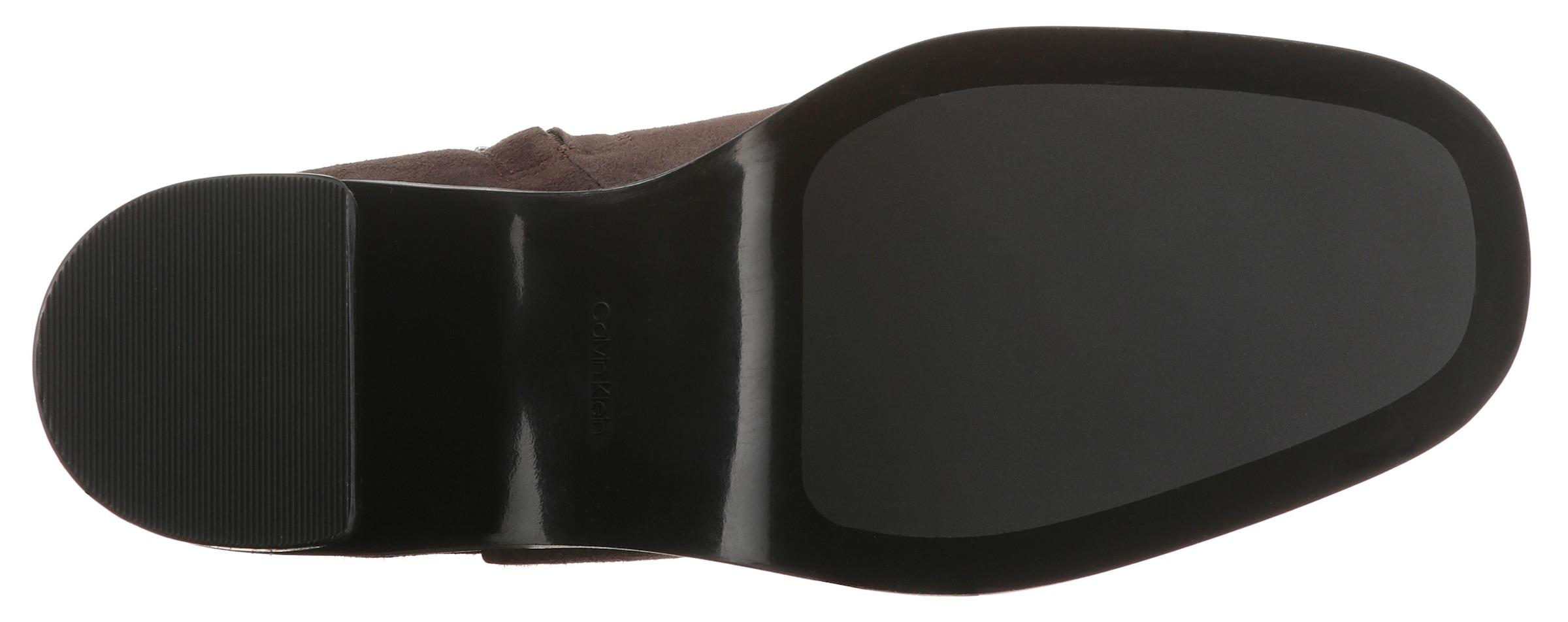 Calvin Klein Stiefelette »BLOCK HEEL ZIP BOOT SUE«  Klassik-Boots, Blockabsatz, mit seitlichem CK-Logo am Schaft