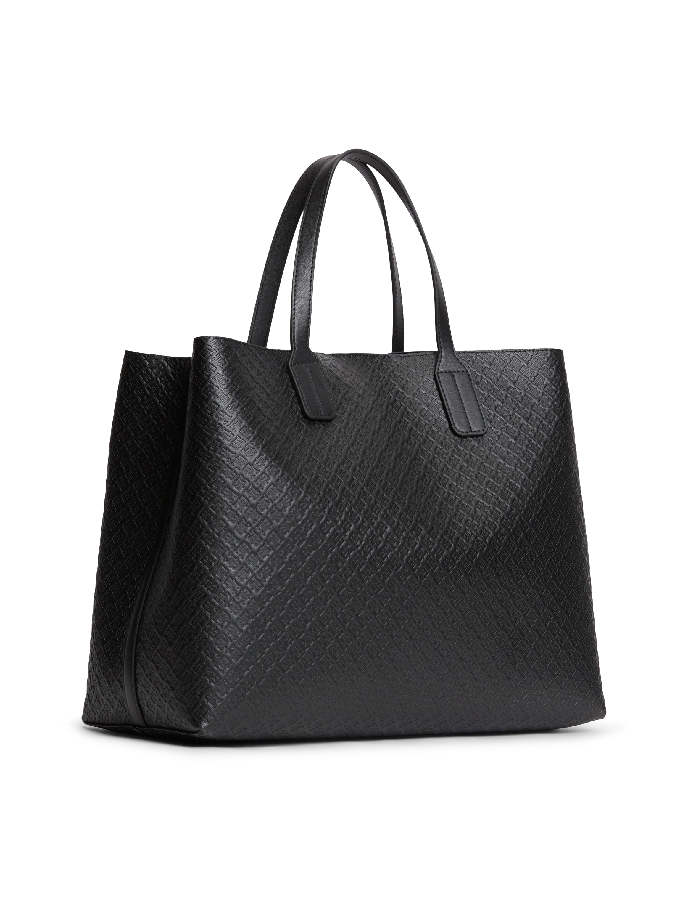 Tommy Hilfiger Handtasche »TH ICON SATCHEL MONO« Damen Schultertasche, Satchel mit trendiger TH-Allover-Logoprägung
