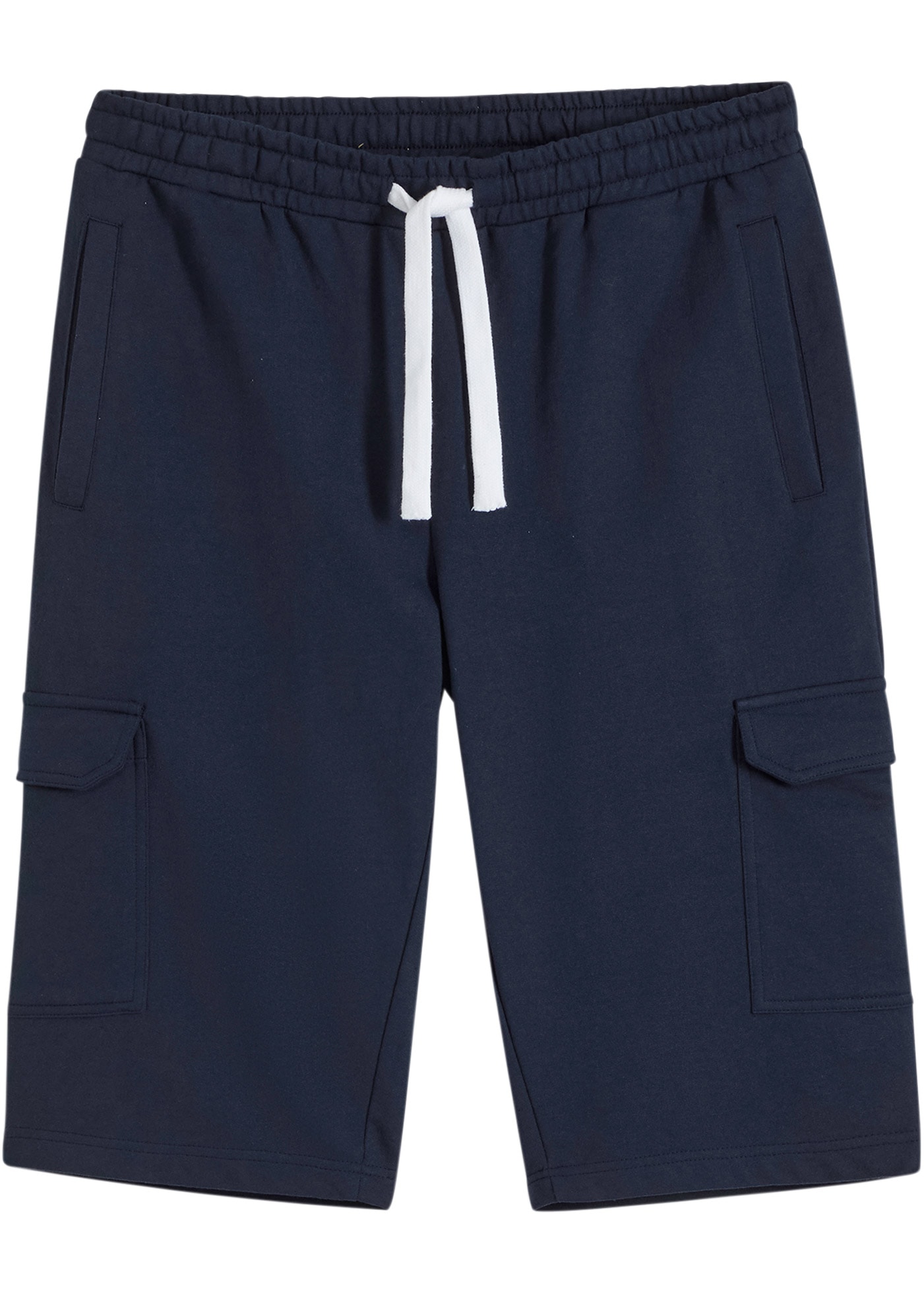 bonprix Cargobermudas  aus Baumwolle, mit Cargotaschen, Regular Fit, mit elastischem Bund