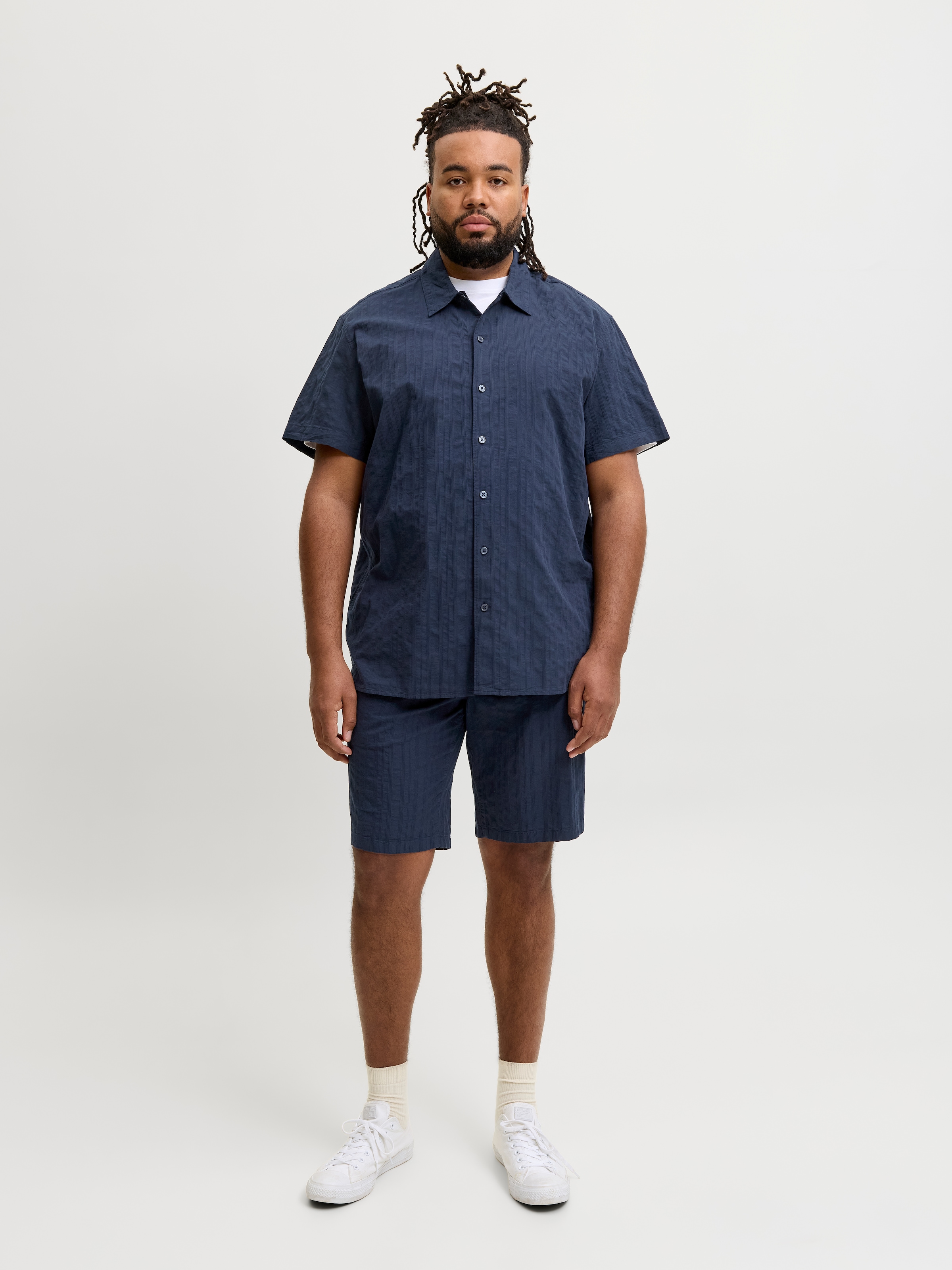Jack & Jones PlusSize Shorts »JPSTJAIDEN RIVIERA TEXTURE SHORT PLS«  mit elastischem Bund