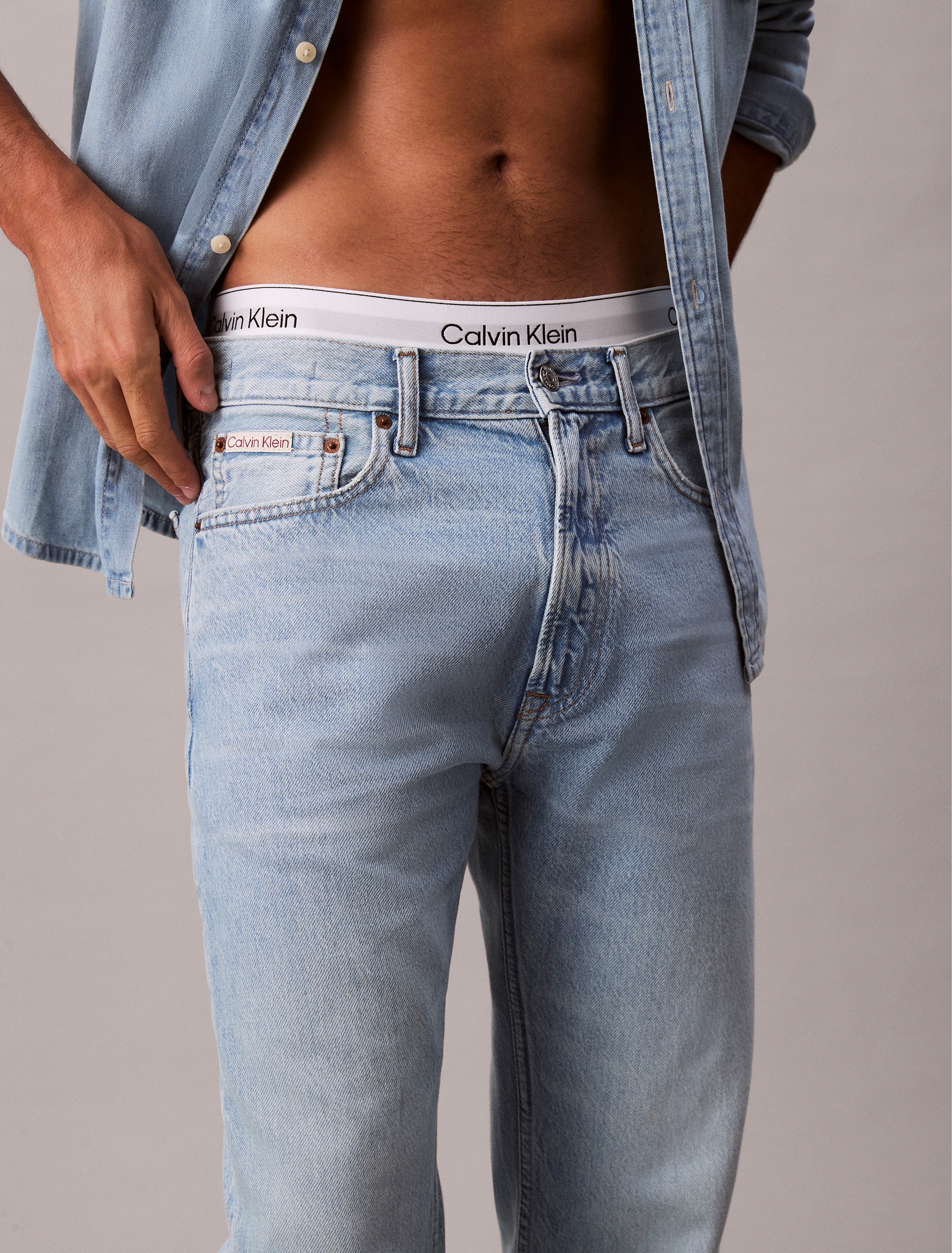 Calvin Klein Jeans Straight-Jeans »STNDRD STRGHT JEAN«, Mit Gürtelschlaufen