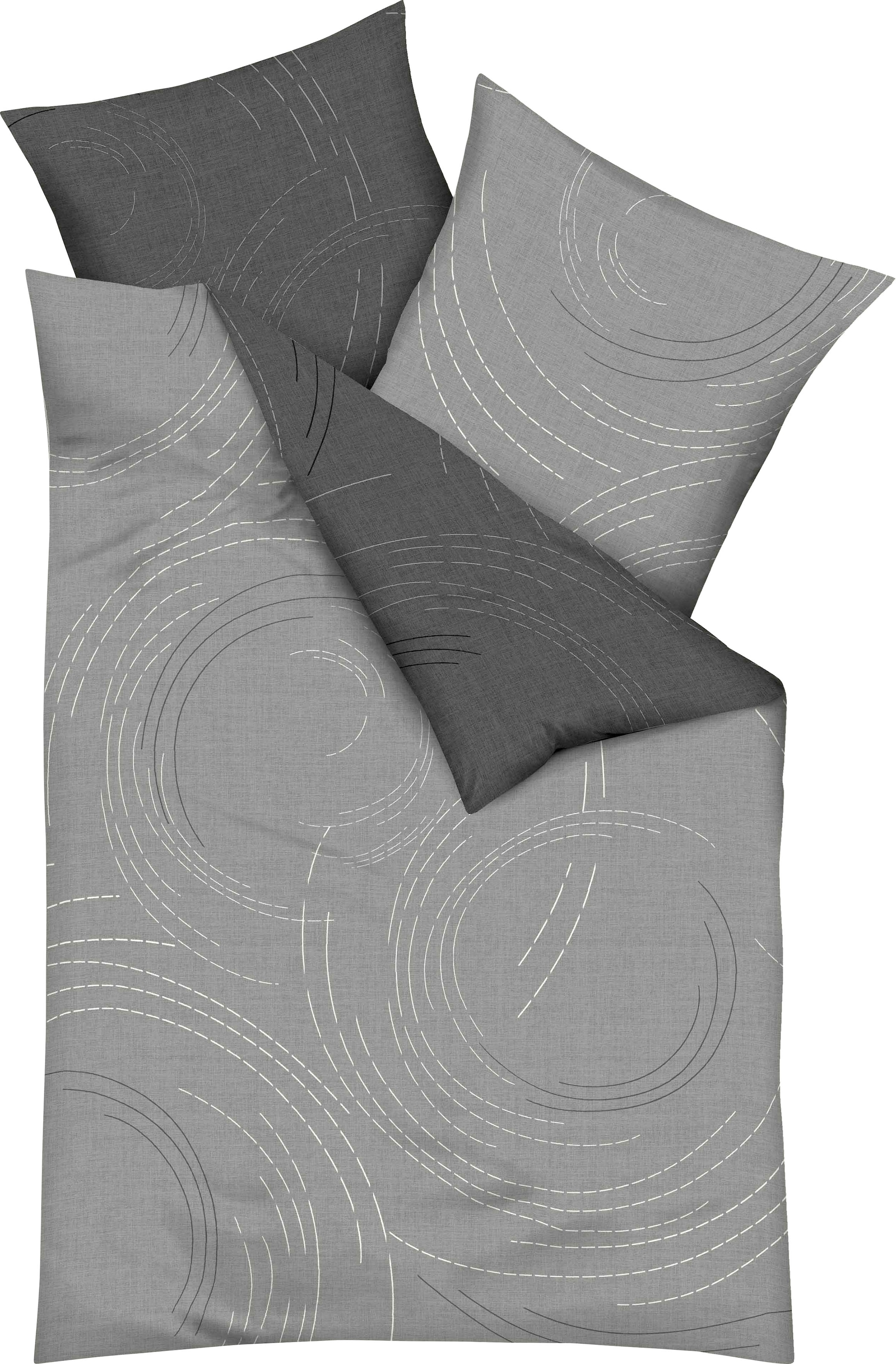 Kaeppel Wendebettwäsche »Jaro, in Gr. 135x200, 155x220 oder 200x200 cm«, mit Reißverschluss, 100% Baumwolle, Bettwäsche mit zeitlosem Design