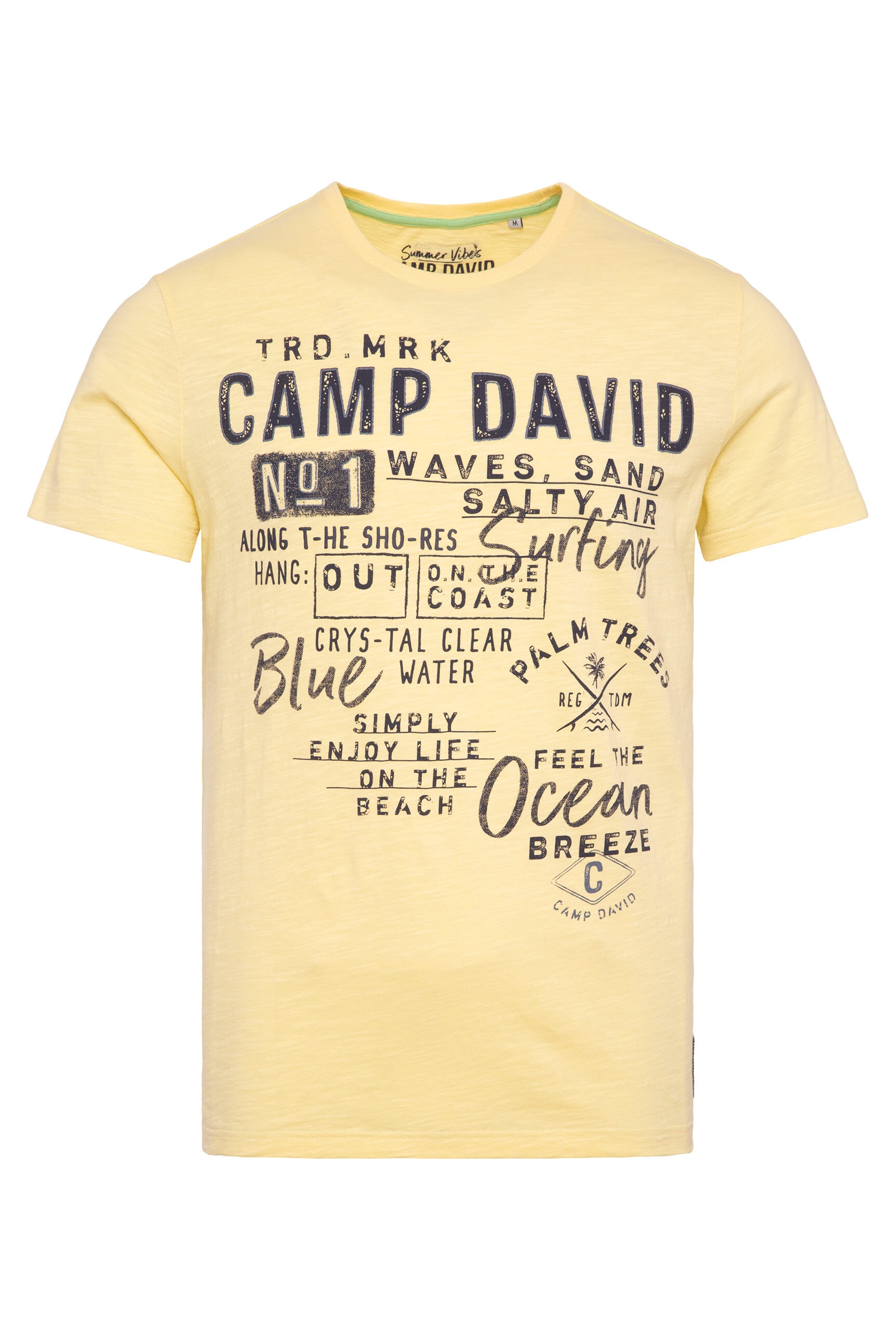 CAMP DAVID Rundhalsshirt, aus Baumwolle