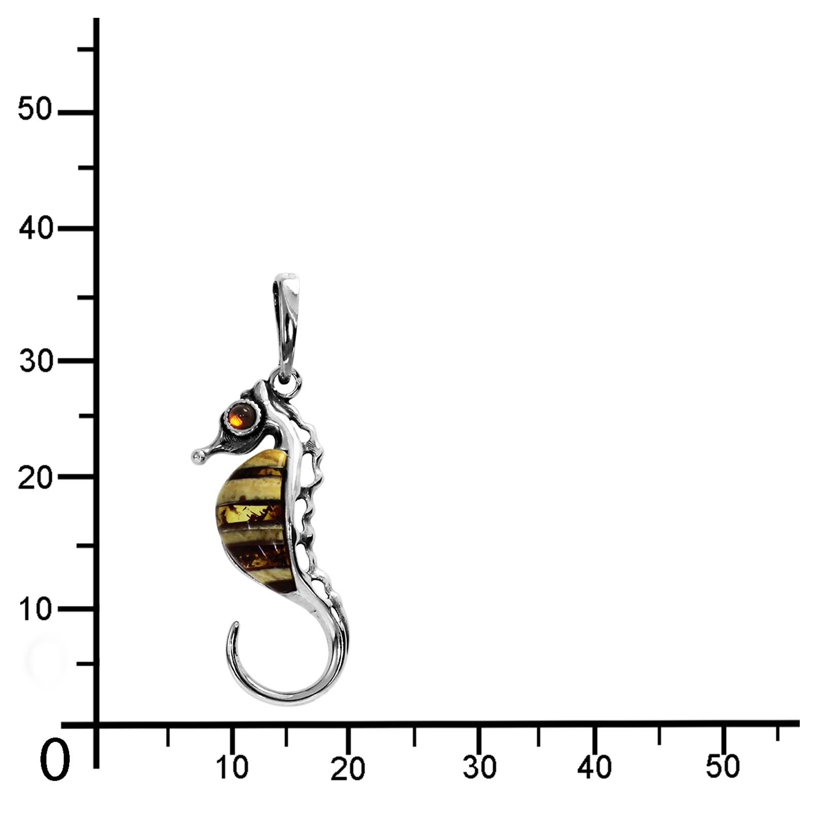OSTSEE-SCHMUCK Kettenanhänger »Ostsee-Schmuck Anhänger Seepferdchen Anhänger Seepferdchen«, (1 tlg.)