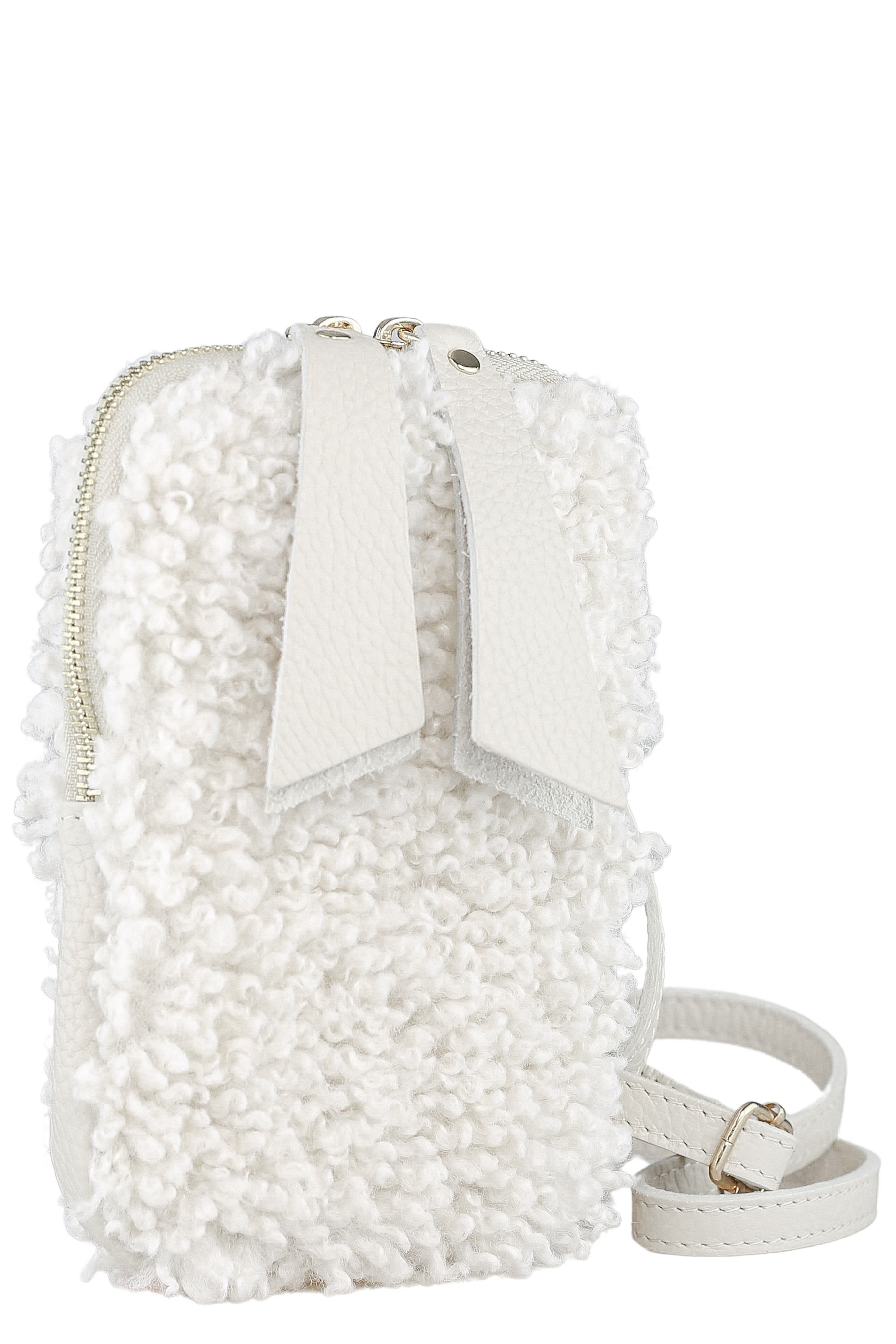 COLLEZIONE ALESSANDRO Umhängetasche »Flausch«, Made in Italy, Echt Leder