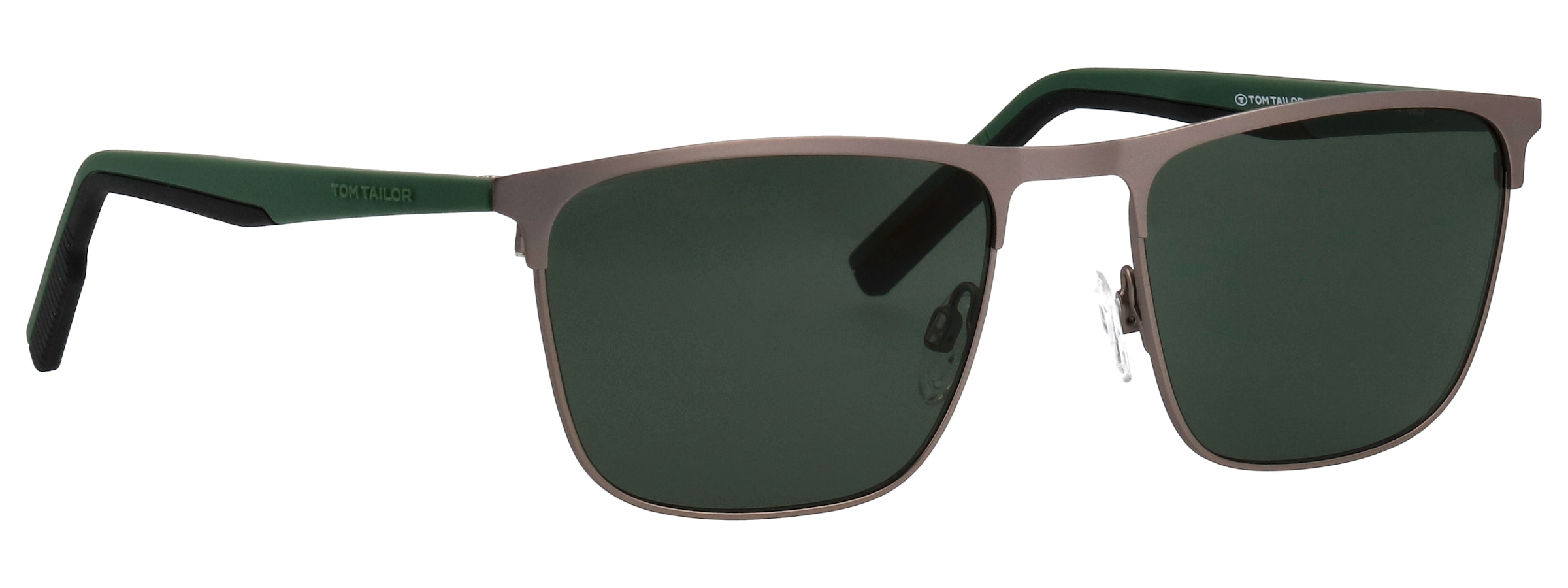 TOM TAILOR Sonnenbrille »Modell 677001« Form Karree/Eckig, Logoschriftzug auf Bügel, Kombifassung