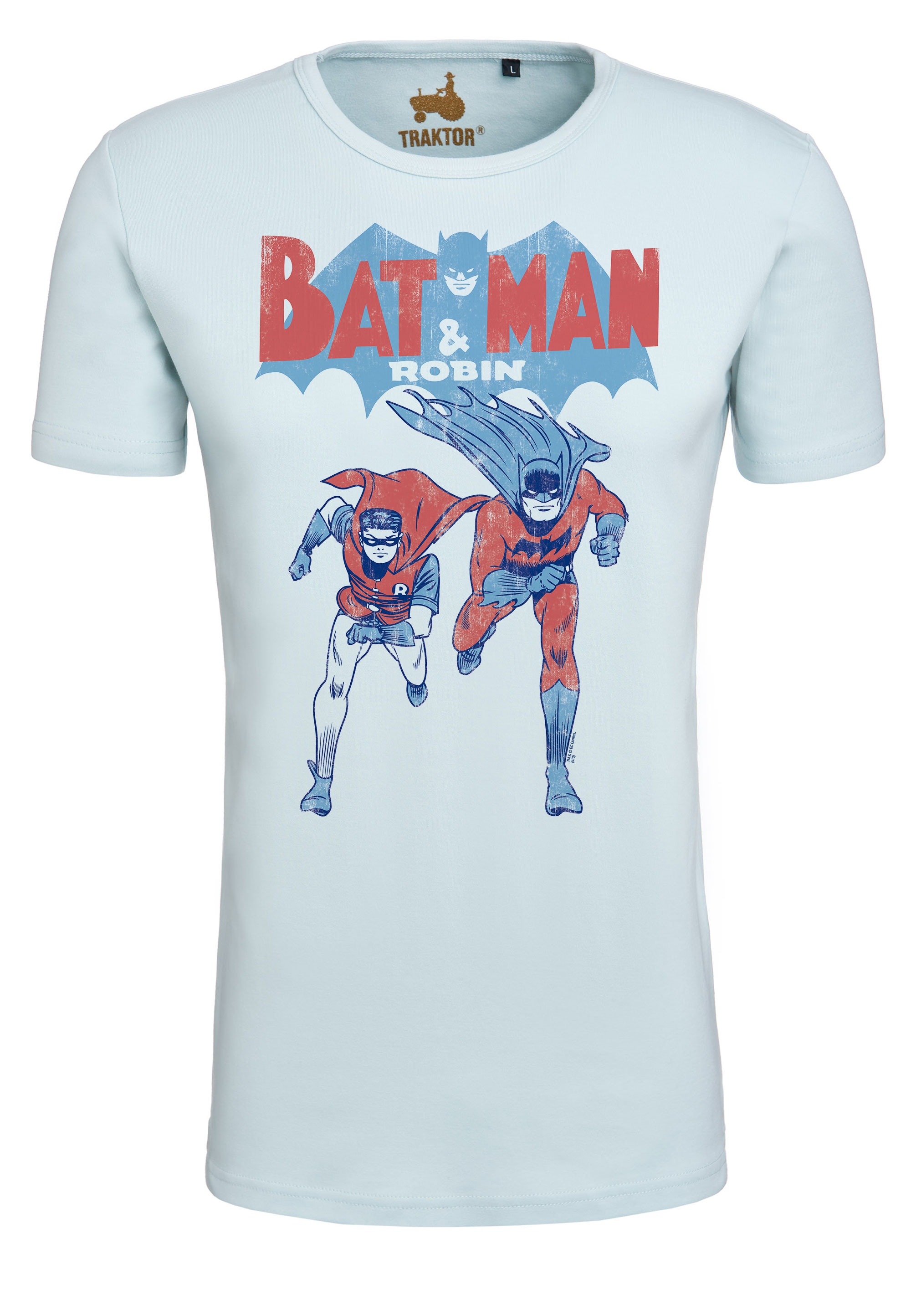 LOGOSHIRT T-Shirt »Batman & Robin«, mit trendigem Superhelden-Print