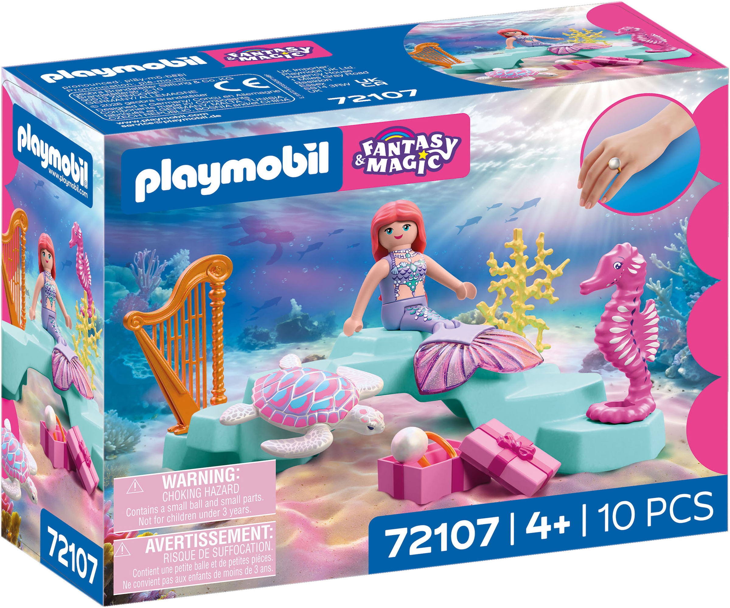 Playmobil® Konstruktions-Spielset »Meerjungfrau mit Geschenk (72107), Fantasy & Magic«